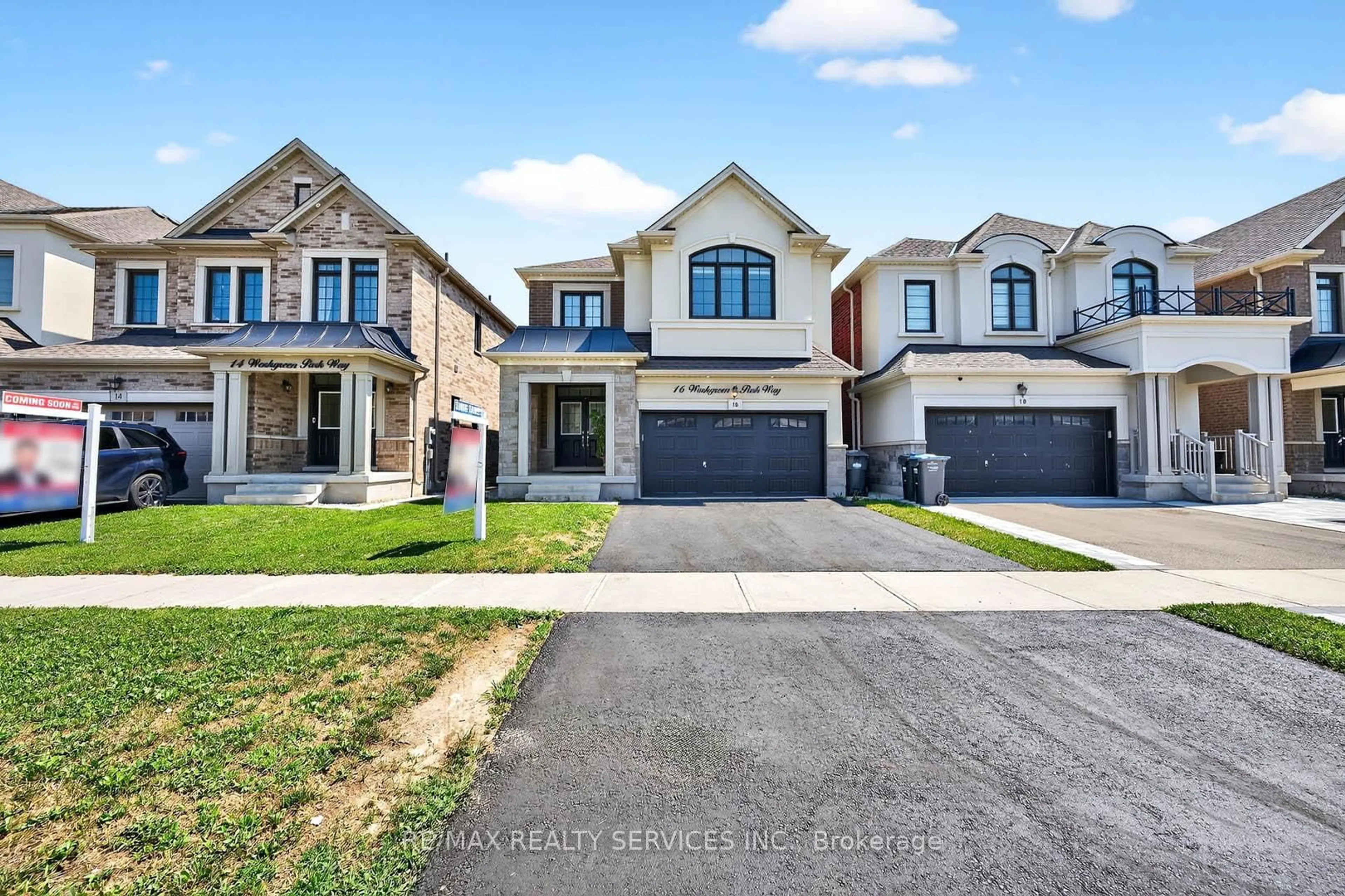 Home with brick exterior material, street for 16 Workgreen Park Way, Brampton Ontario L6Y 6J5