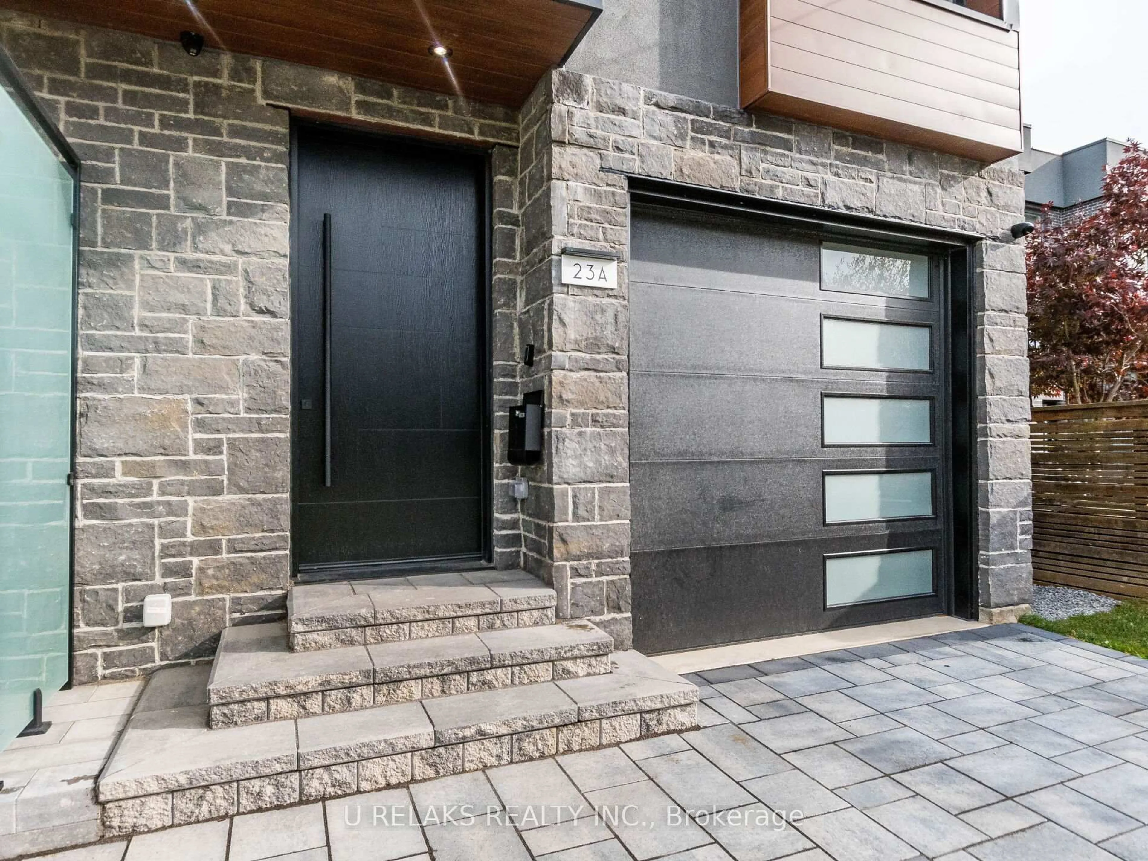 Home with brick exterior material, street for 23A Maple Ave, Mississauga Ontario L5H 2S1