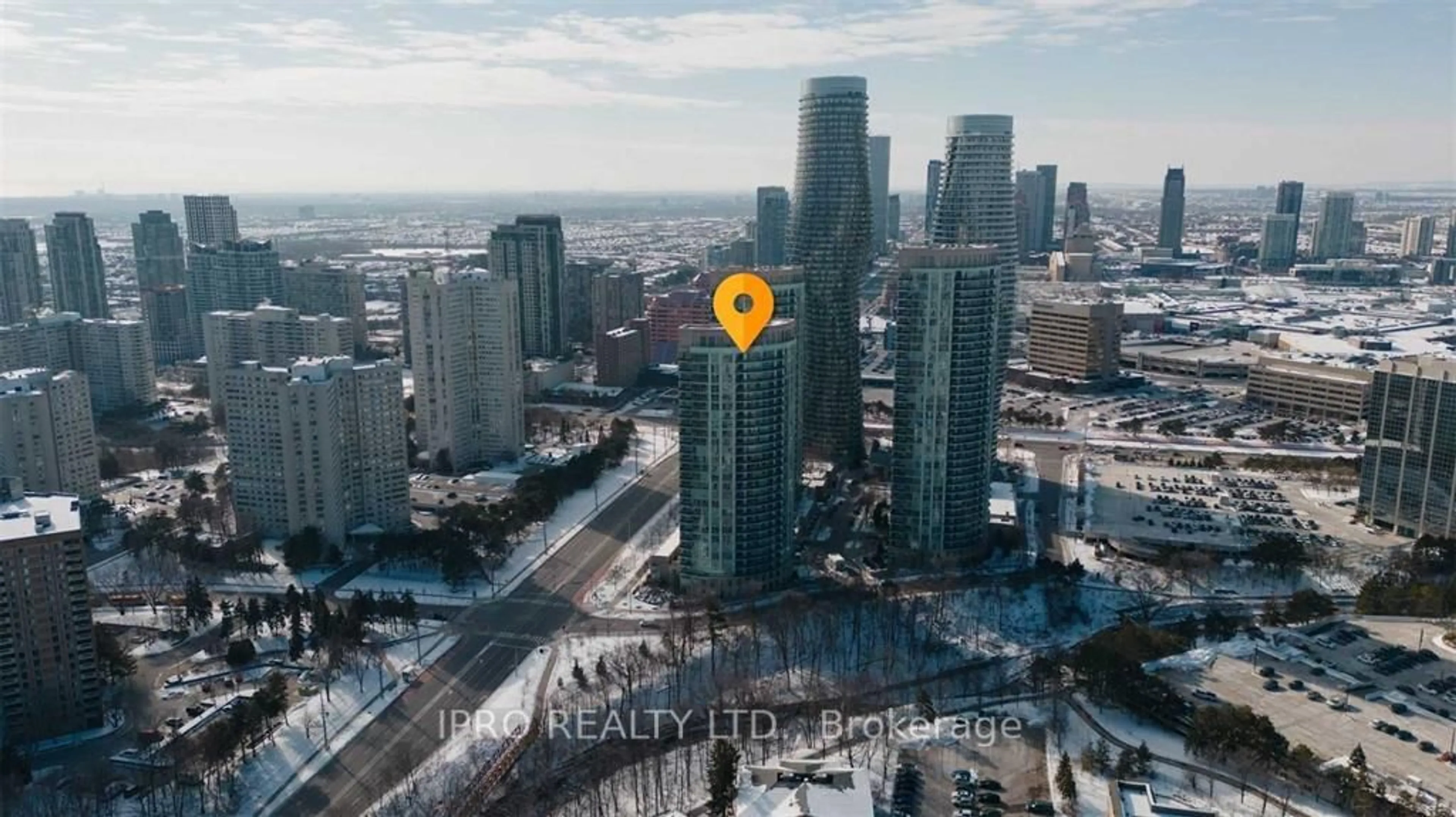 Picture of a map for 90 Absolute Ave #2701, Mississauga Ontario L4Z 0A3