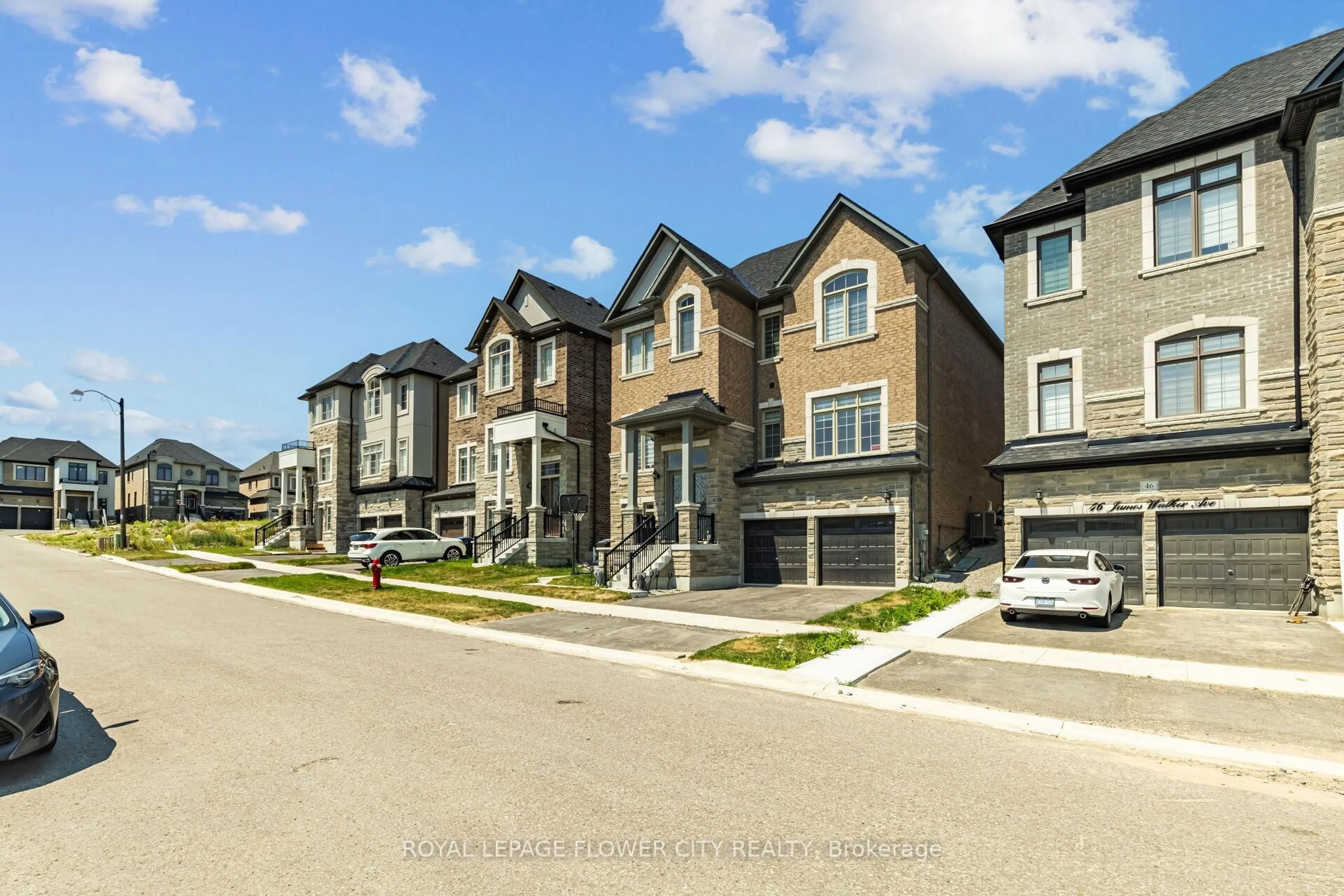 A pic from outside/outdoor area/front of a property/back of a property/a pic from drone, street for 48 James Walker Ave, Caledon Ontario L7C 4M8