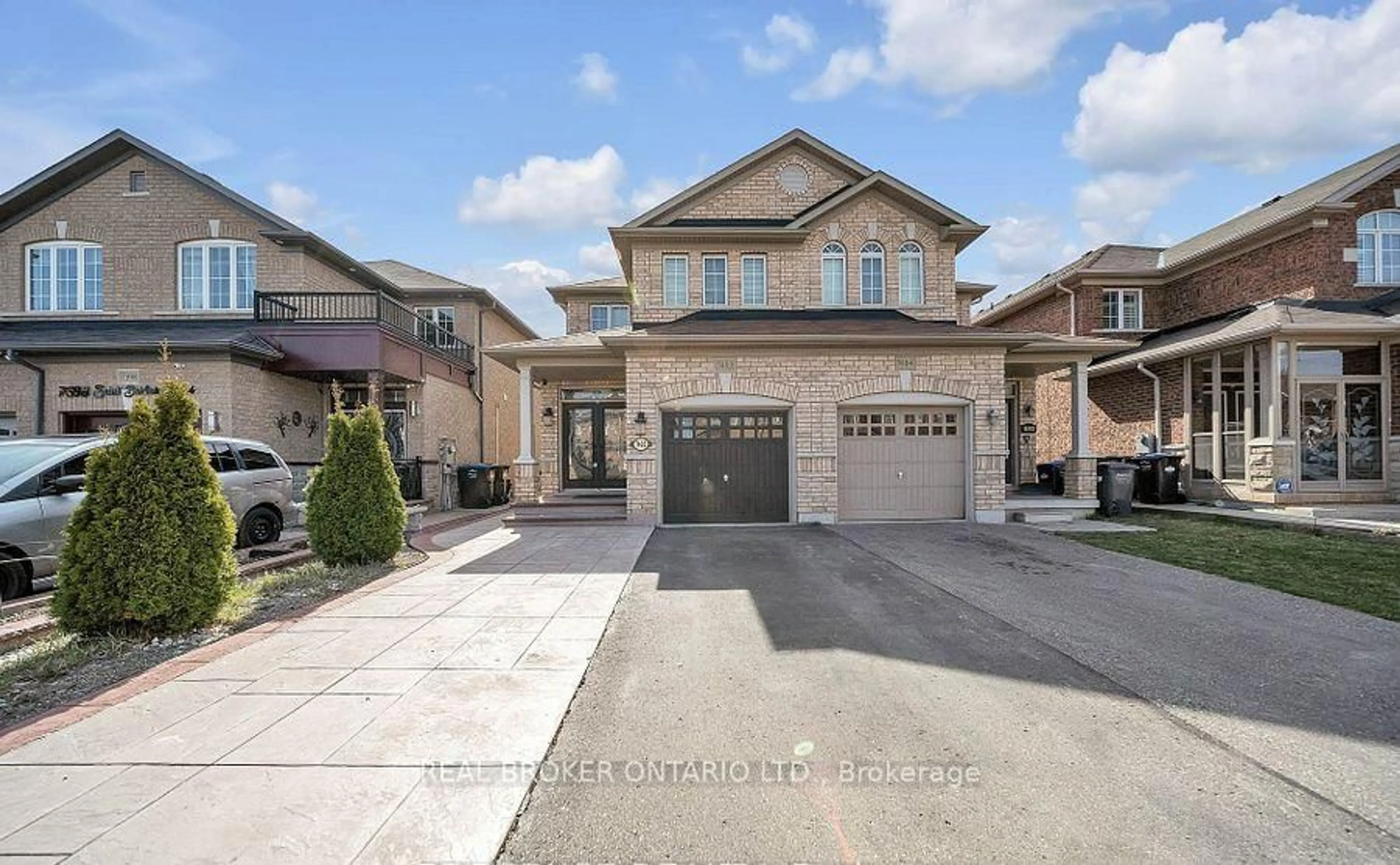 Home with brick exterior material, street for 7402 Saint Barbara Blvd, Mississauga Ontario L5W 0C3