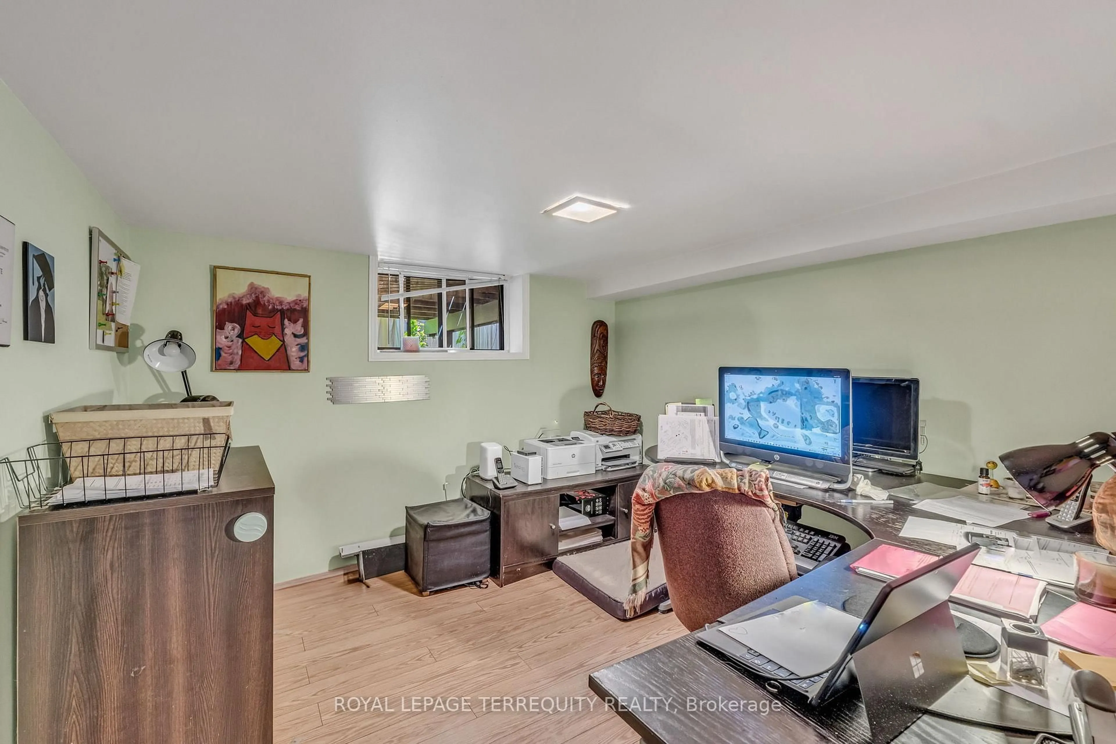 Living room with furniture, floor is not visible for 5 Verbena Ave, Toronto Ontario M6S 1J9