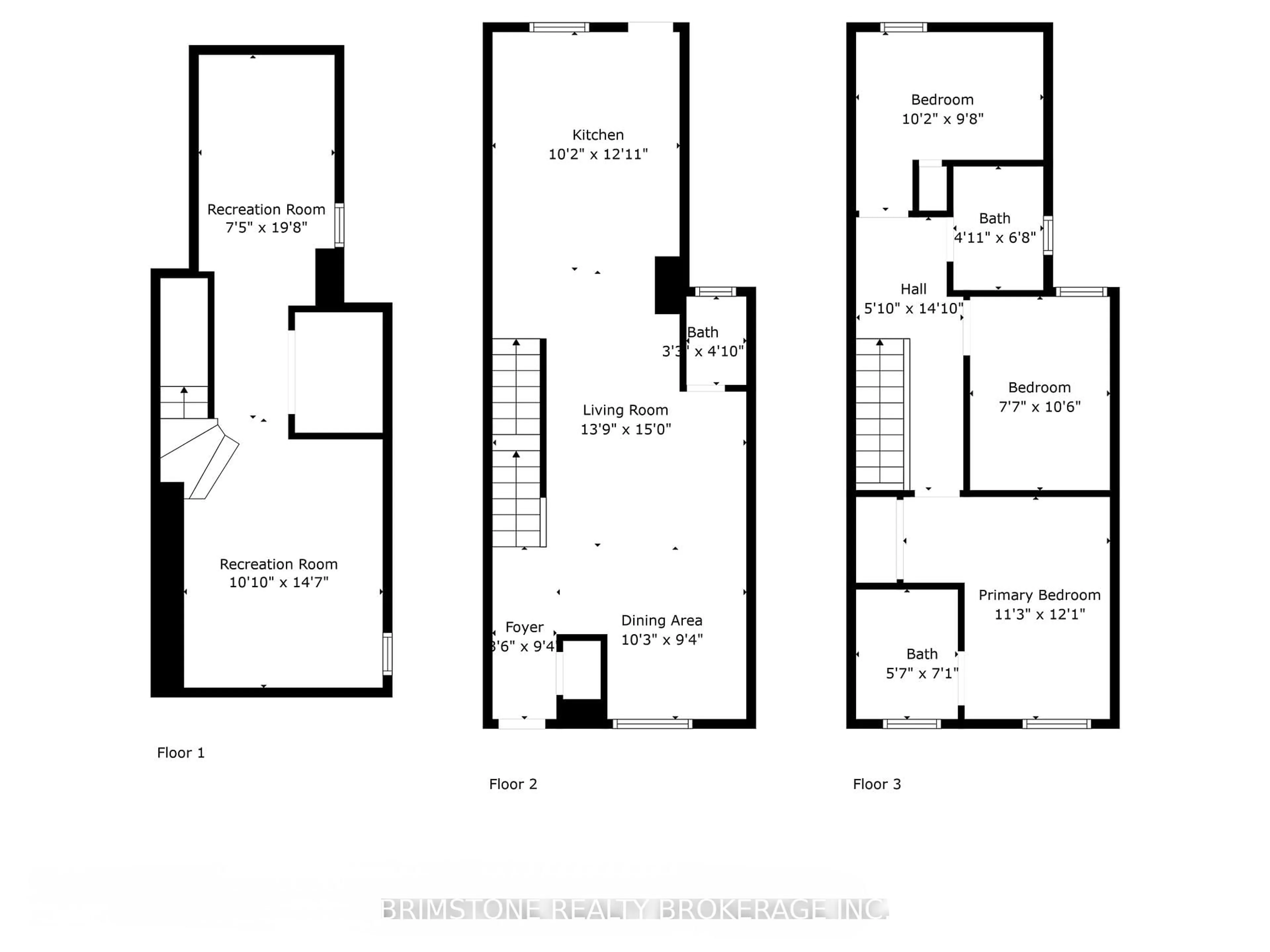 Floor plan for 130 Mulock Ave, Toronto Ontario M6N 3C6