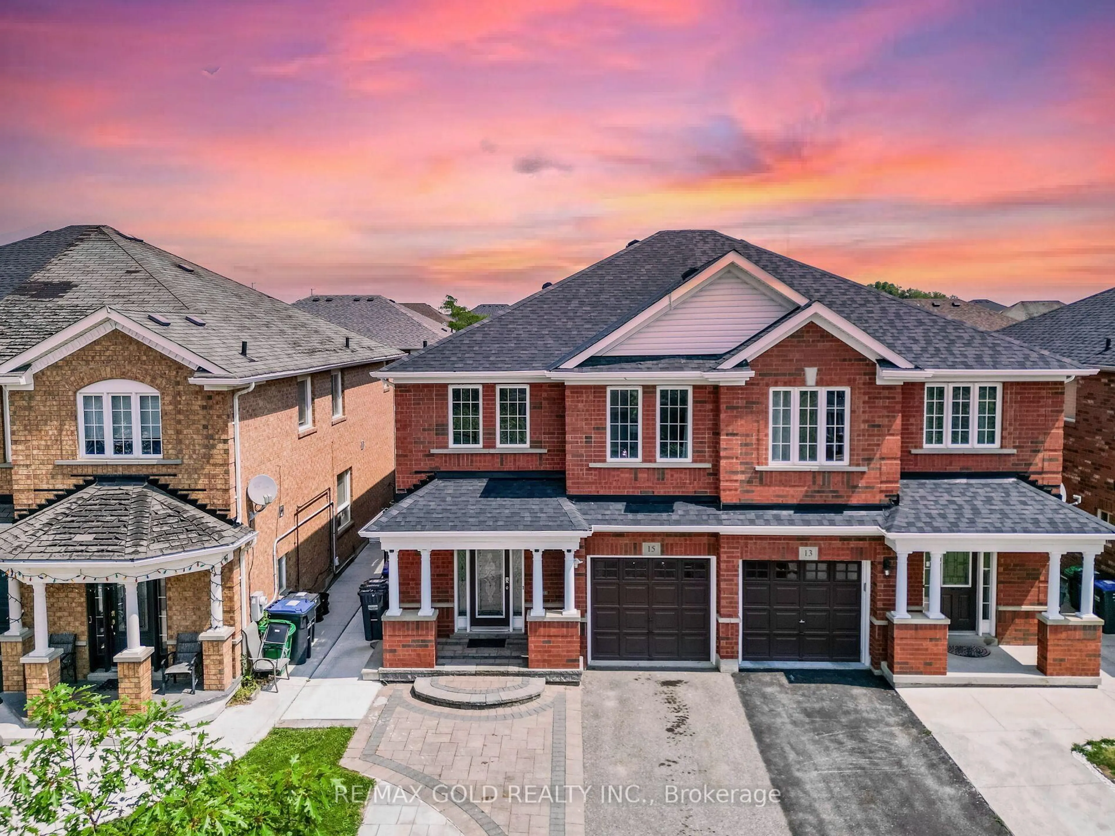 Home with brick exterior material, street for 15 Albery Rd, Brampton Ontario L7A 0K7