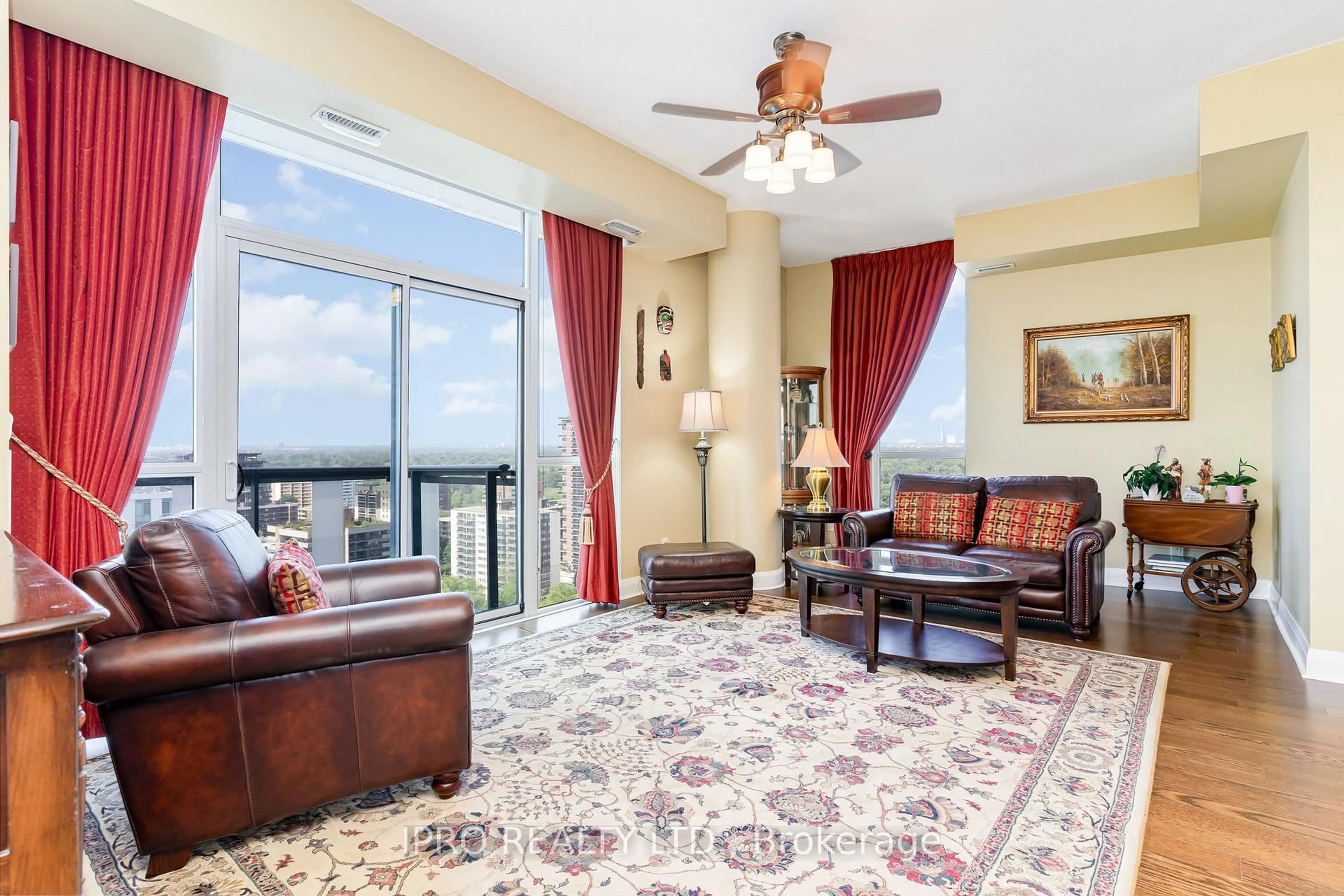 Living room with furniture, unknown for 1 Hurontario St #1901, Mississauga Ontario L5G 0A3