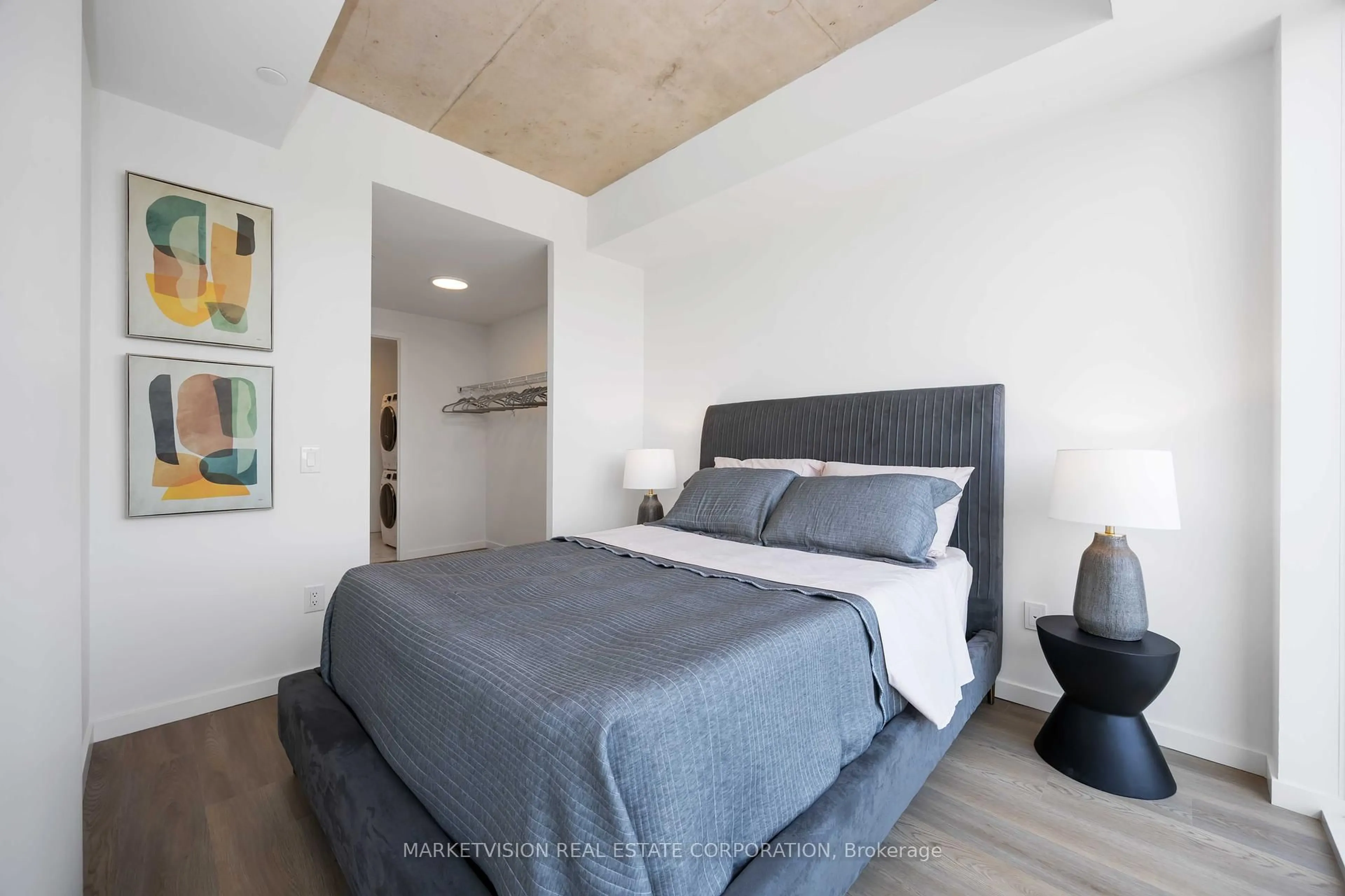 Bedroom with bed, unknown for 689 The Queensway #716, Toronto Ontario M8Y 1L1