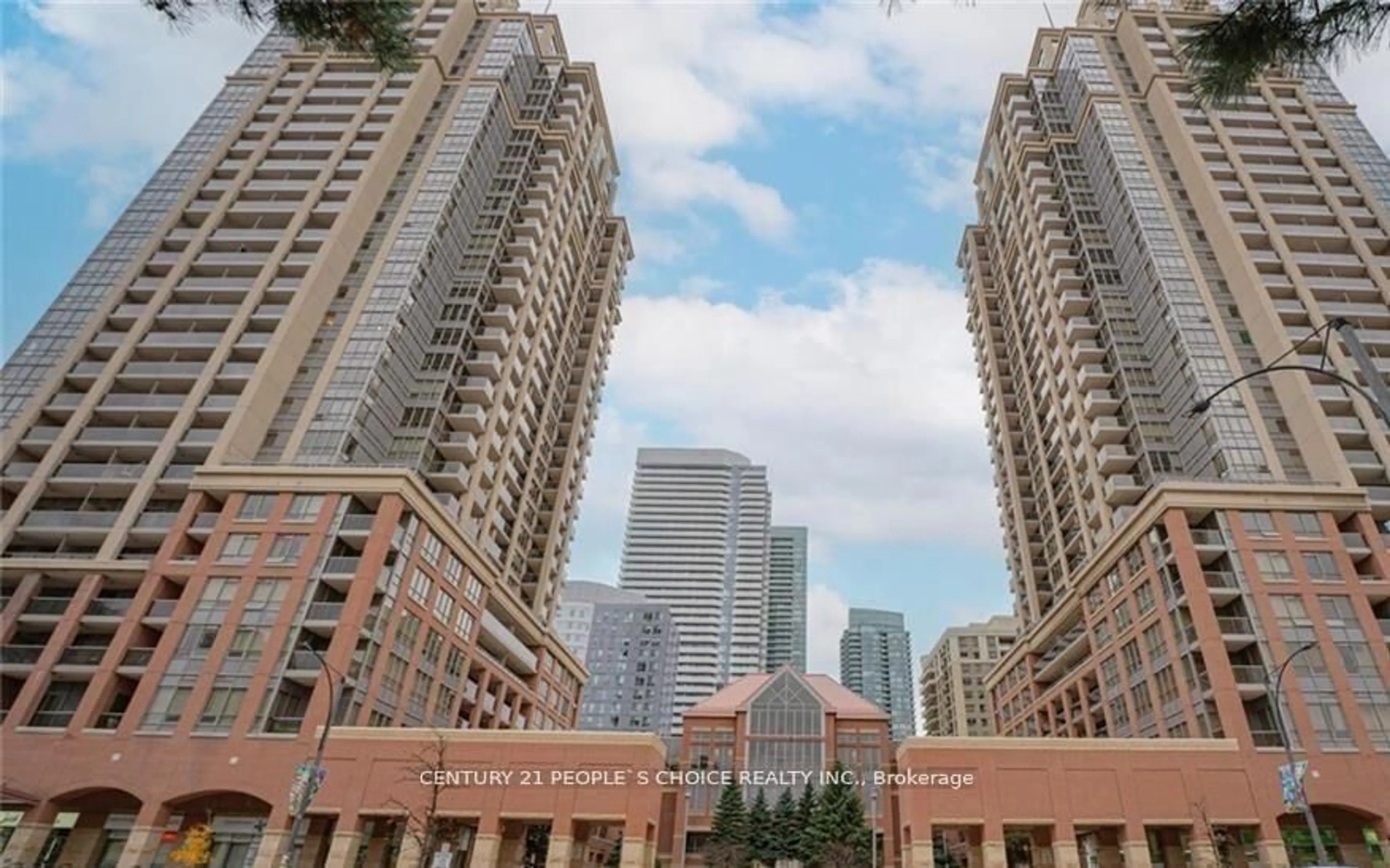 Patio, city buildings view from balcony for 4080 Living Arts Dr #2401, Mississauga Ontario L5B 4N3