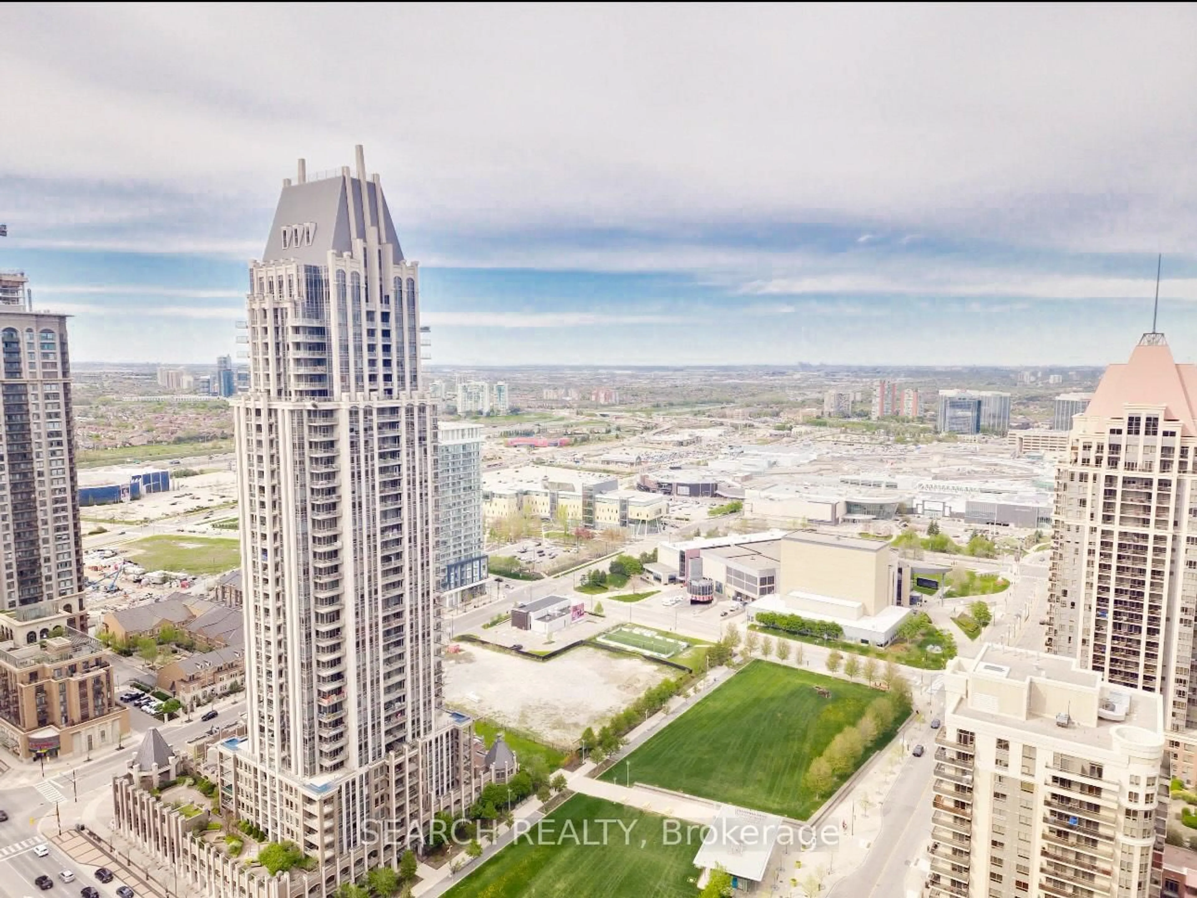 A pic from outside/outdoor area/front of a property/back of a property/a pic from drone, city buildings view from balcony for 4099 Brickstone Mews #3501, Mississauga Ontario L5B 0G2