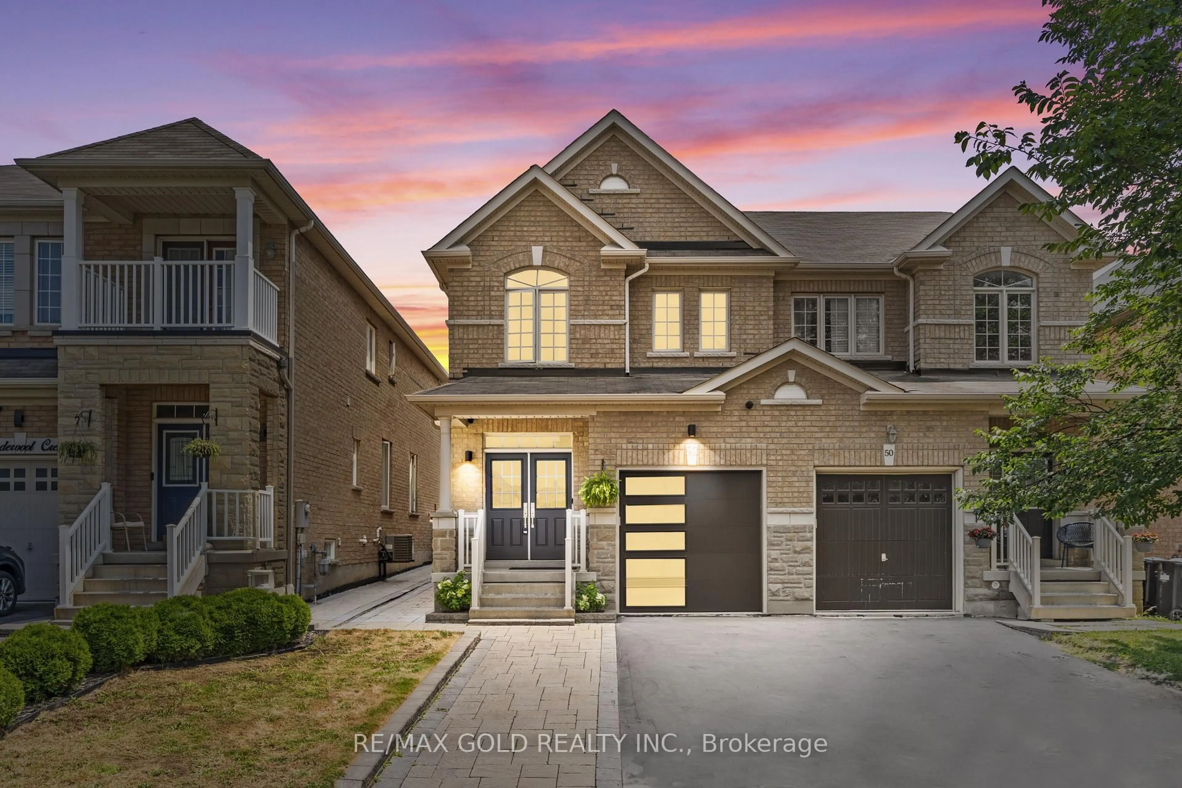 Home with brick exterior material, street for 52 Vanderpool Cres, Brampton Ontario L6P 3W7