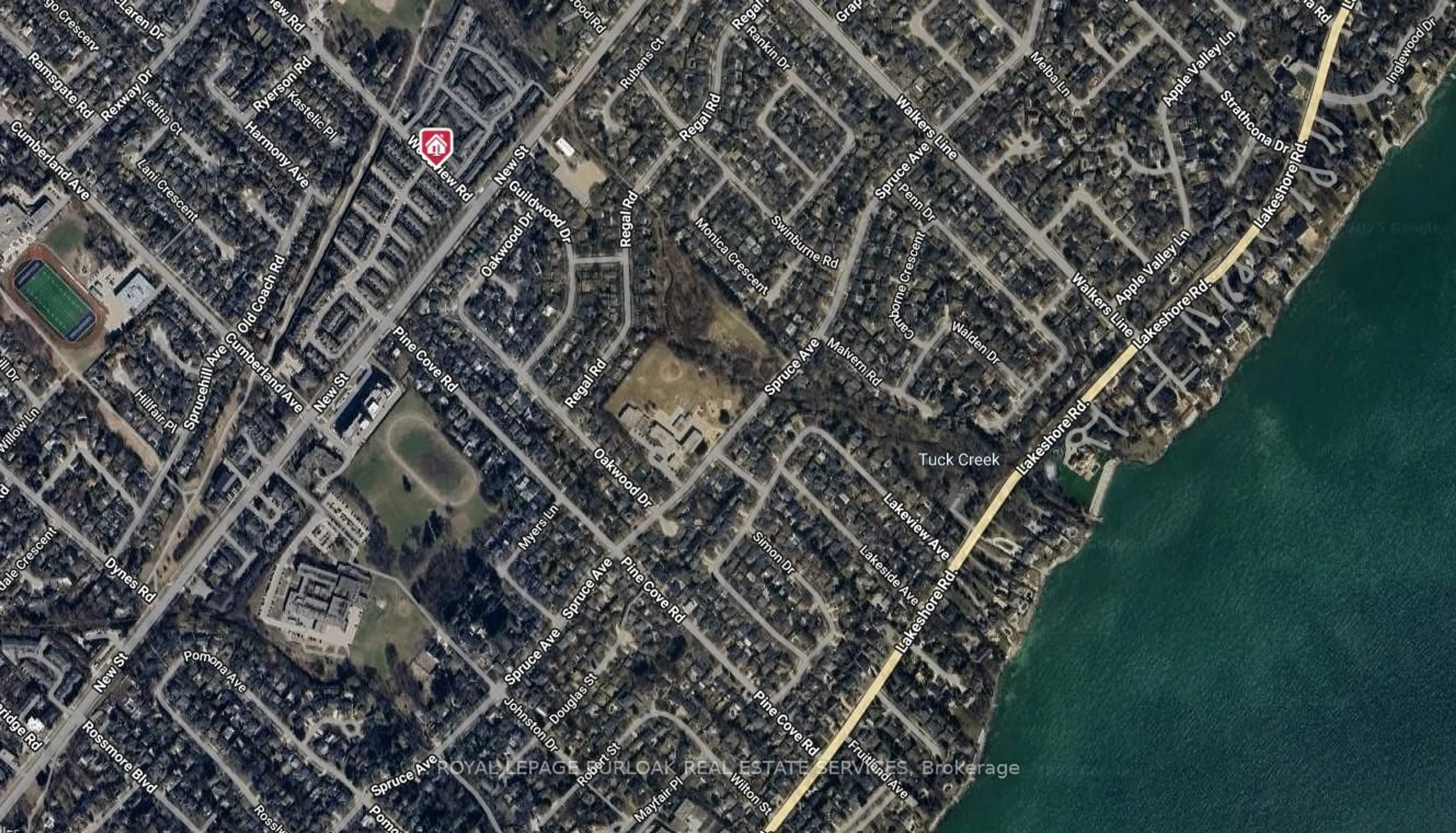 Picture of a map for 447 Woodview Rd #3, Burlington Ontario L7N 2Z9