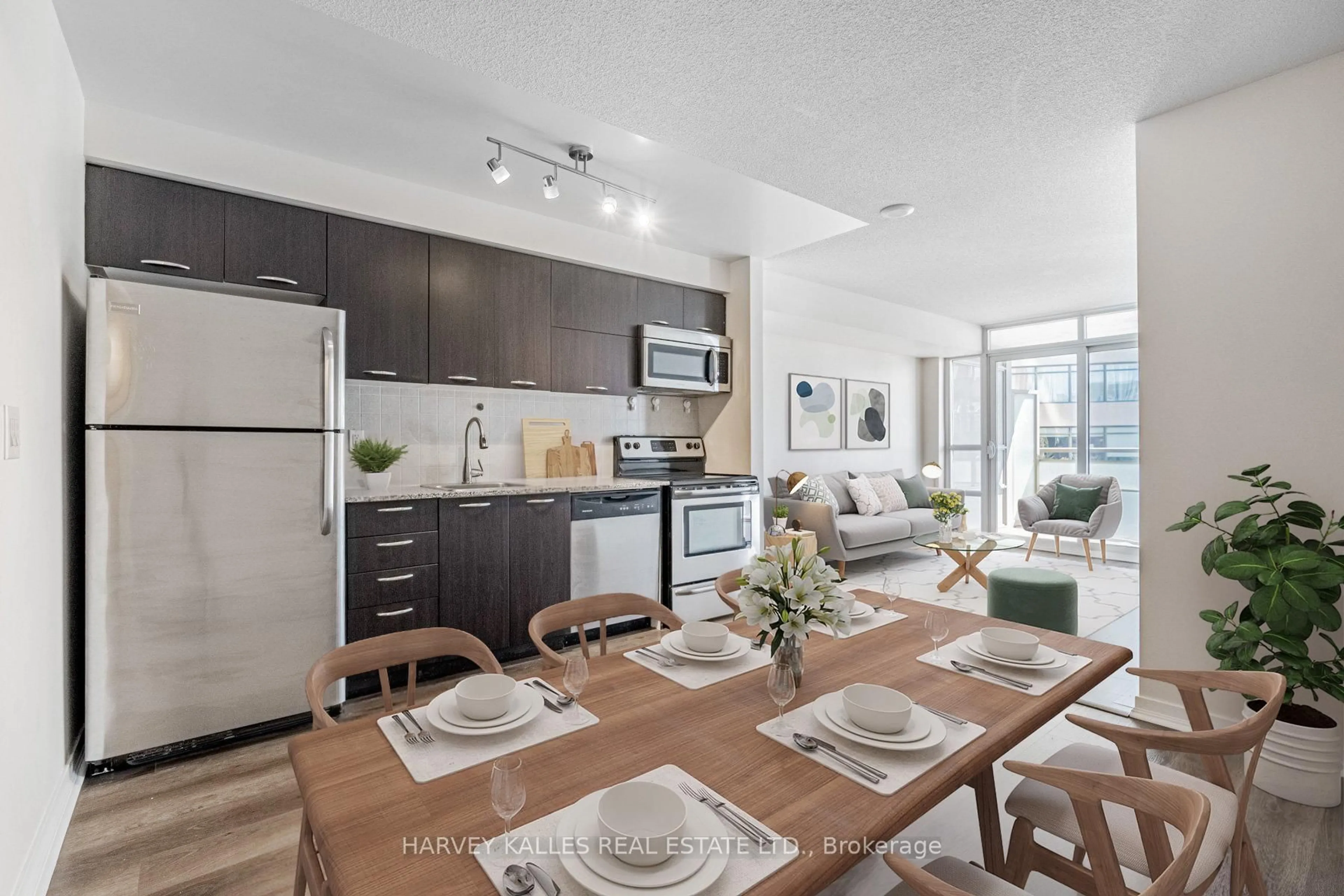 Open concept kitchen, unknown for 38 Joe Shuster Way #804, Toronto Ontario M6K 0A5