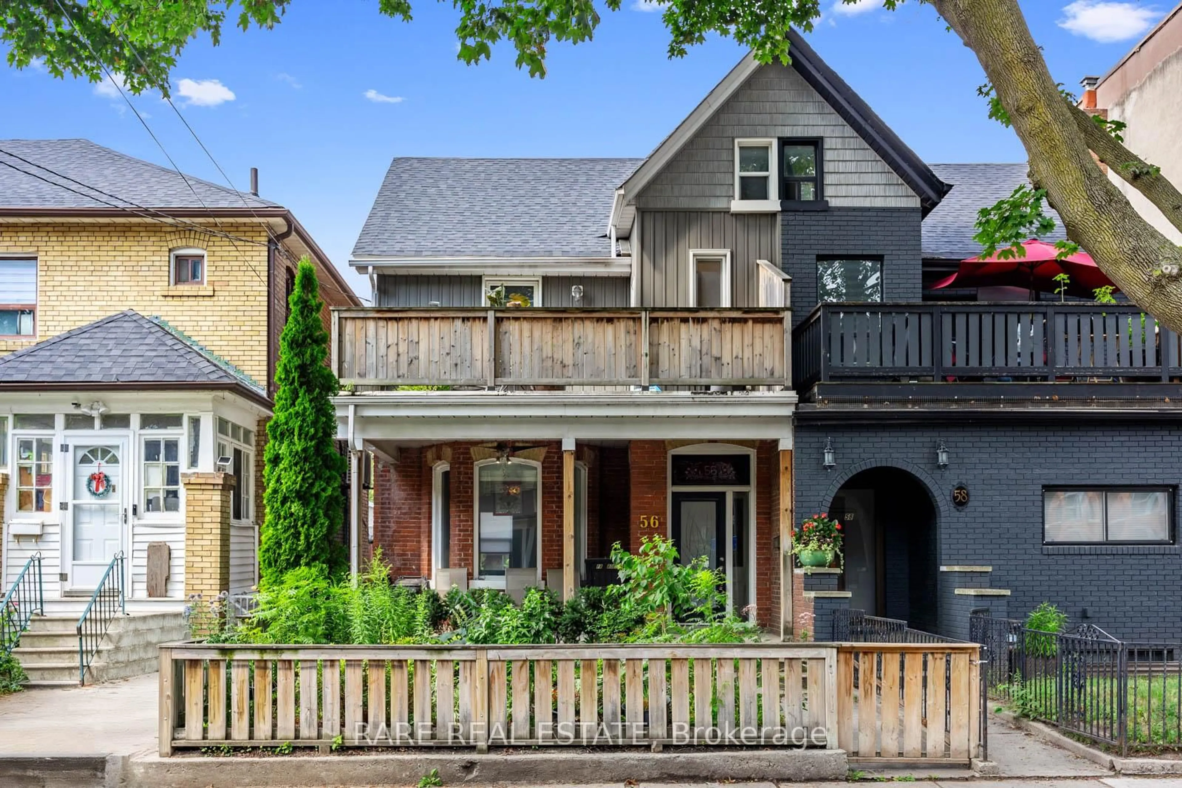 Home with brick exterior material, street for 56 Brock Ave, Toronto Ontario M6K 2L2