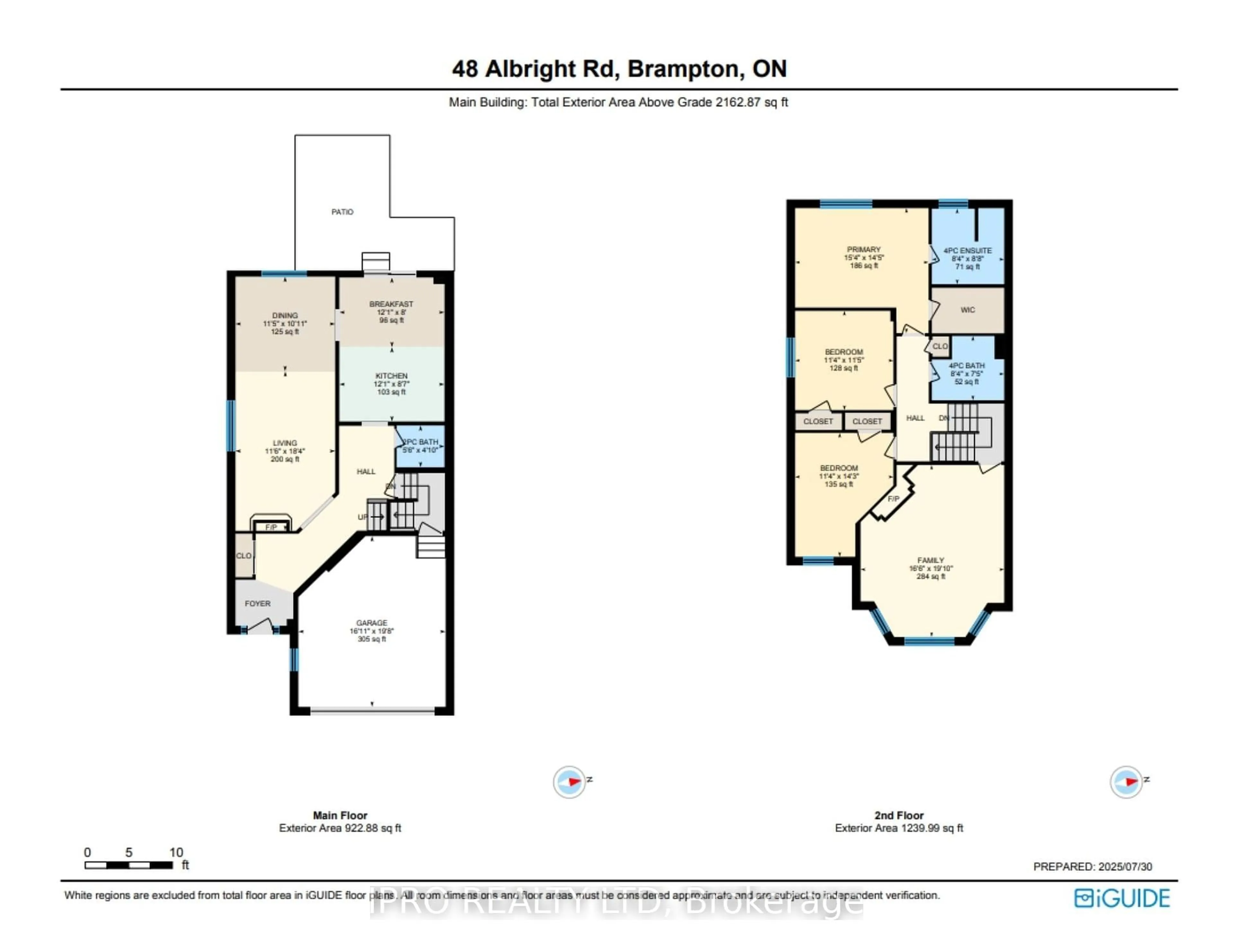 Floor plan for 48 Albright Rd, Brampton Ontario L6X 5C8