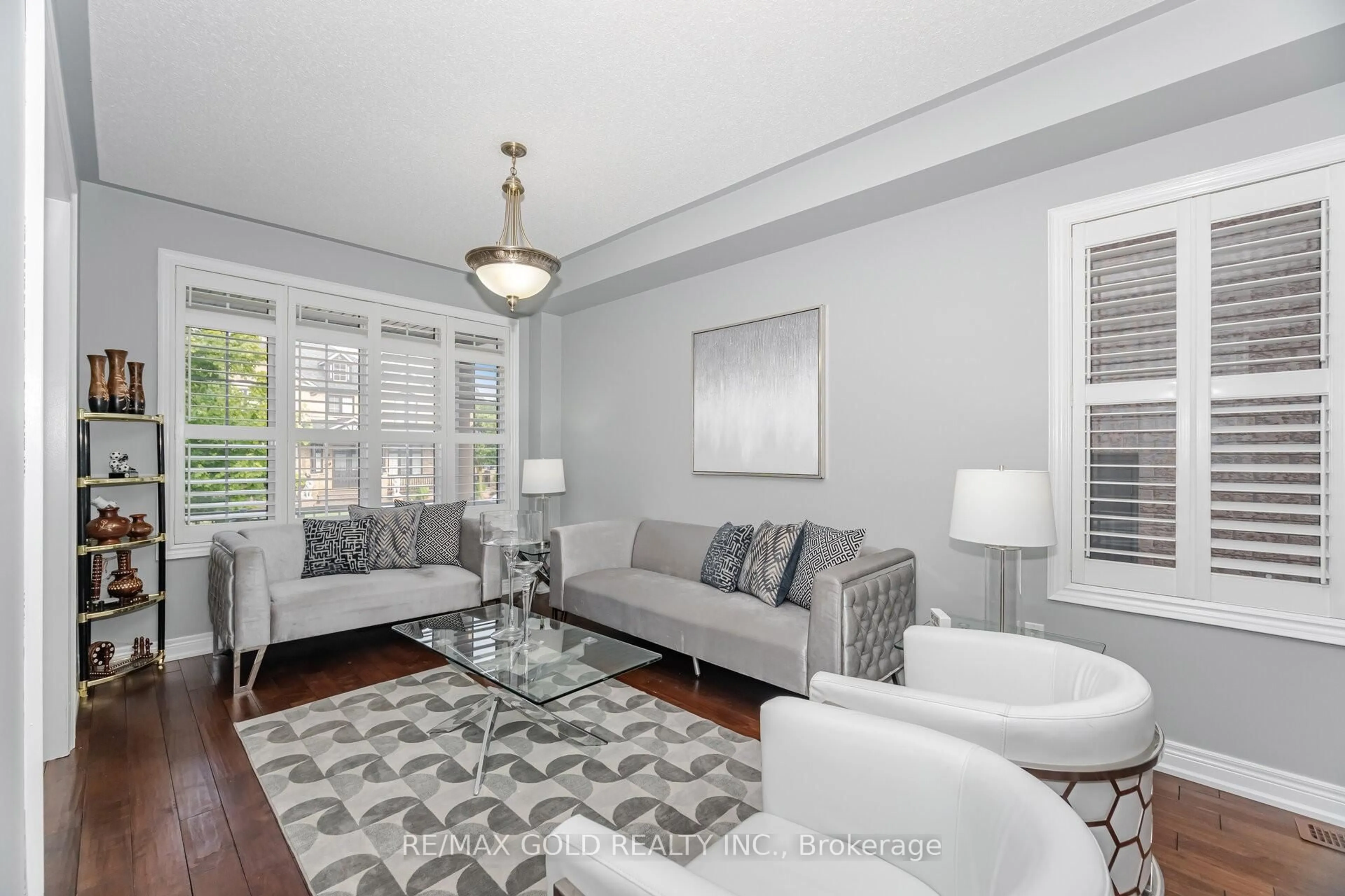 Living room with furniture, unknown for 32 Lynnvalley Cres, Brampton Ontario L6P 2E1