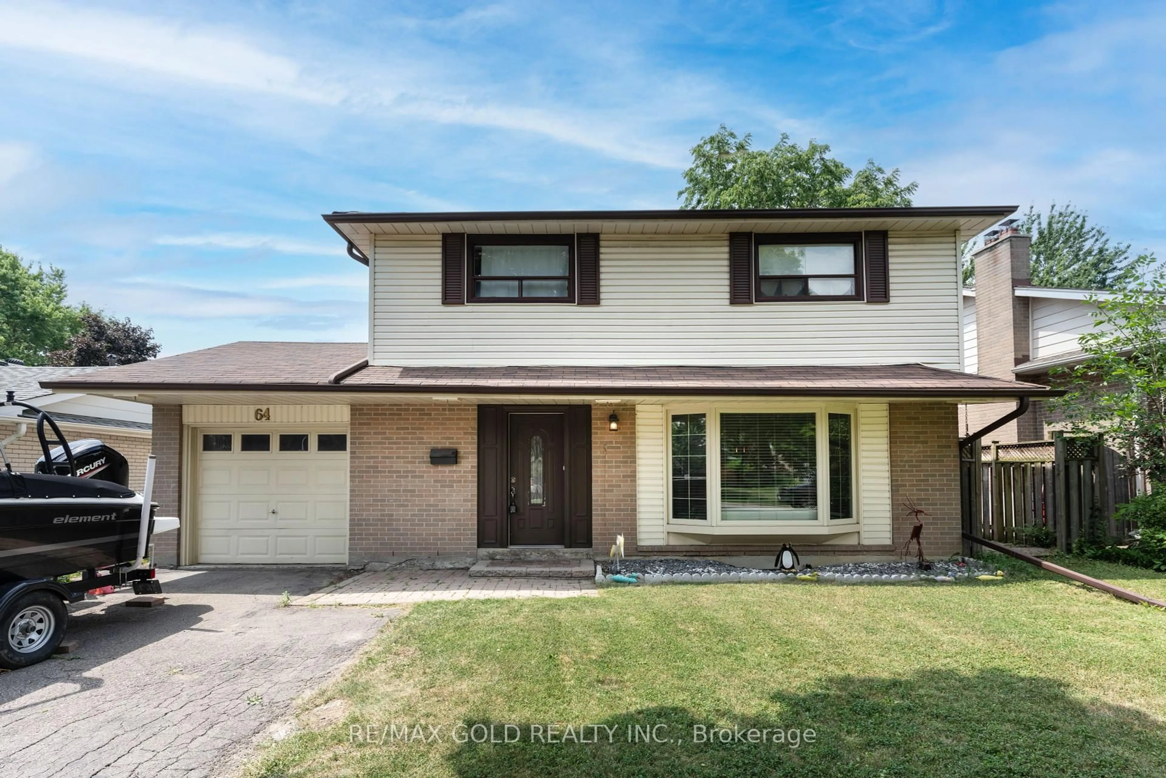 Home with brick exterior material, street for 64 Bartley Bull Pkwy, Brampton Ontario L6W 2J6