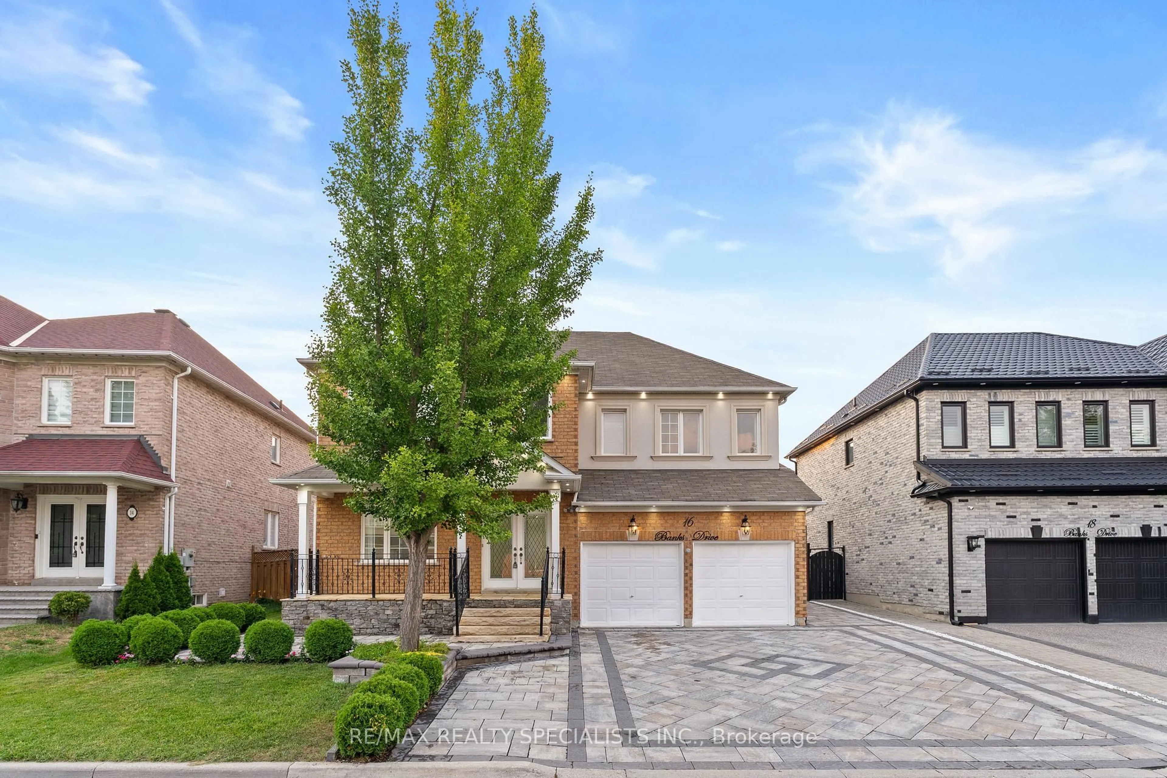 Home with brick exterior material, street for 16 Banks Dr, Brampton Ontario L6P 1C7