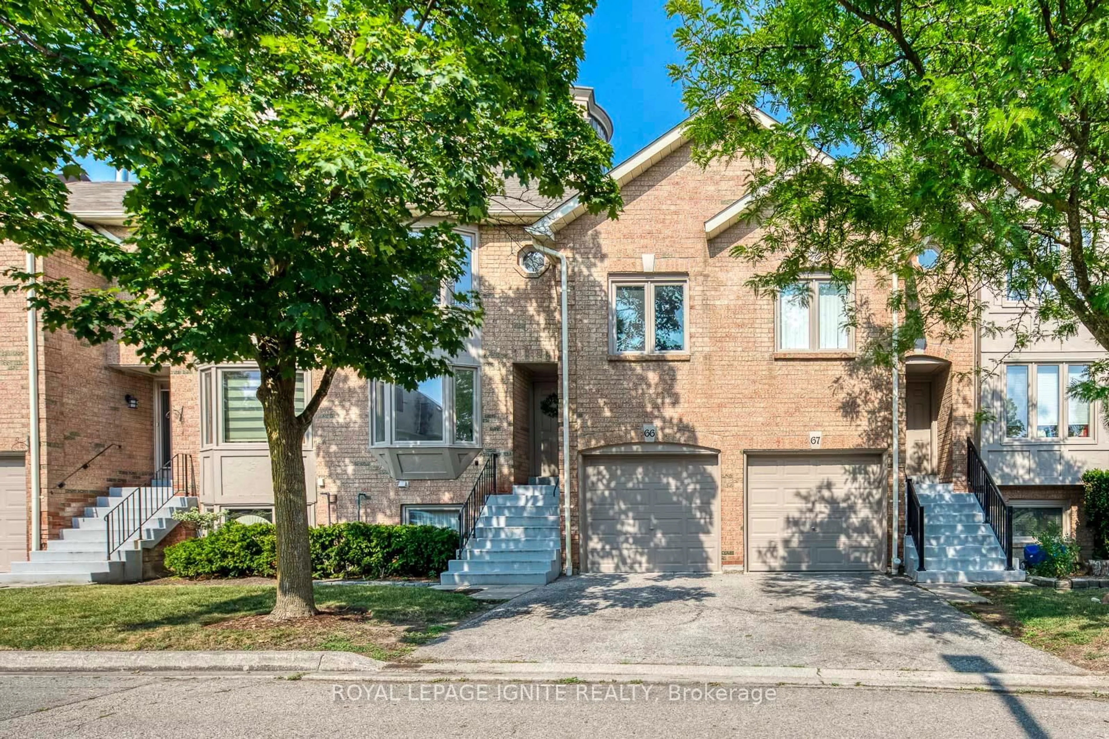 Home with brick exterior material, street for 4635 Regents Terr #66, Mississauga Ontario L5R 1W8
