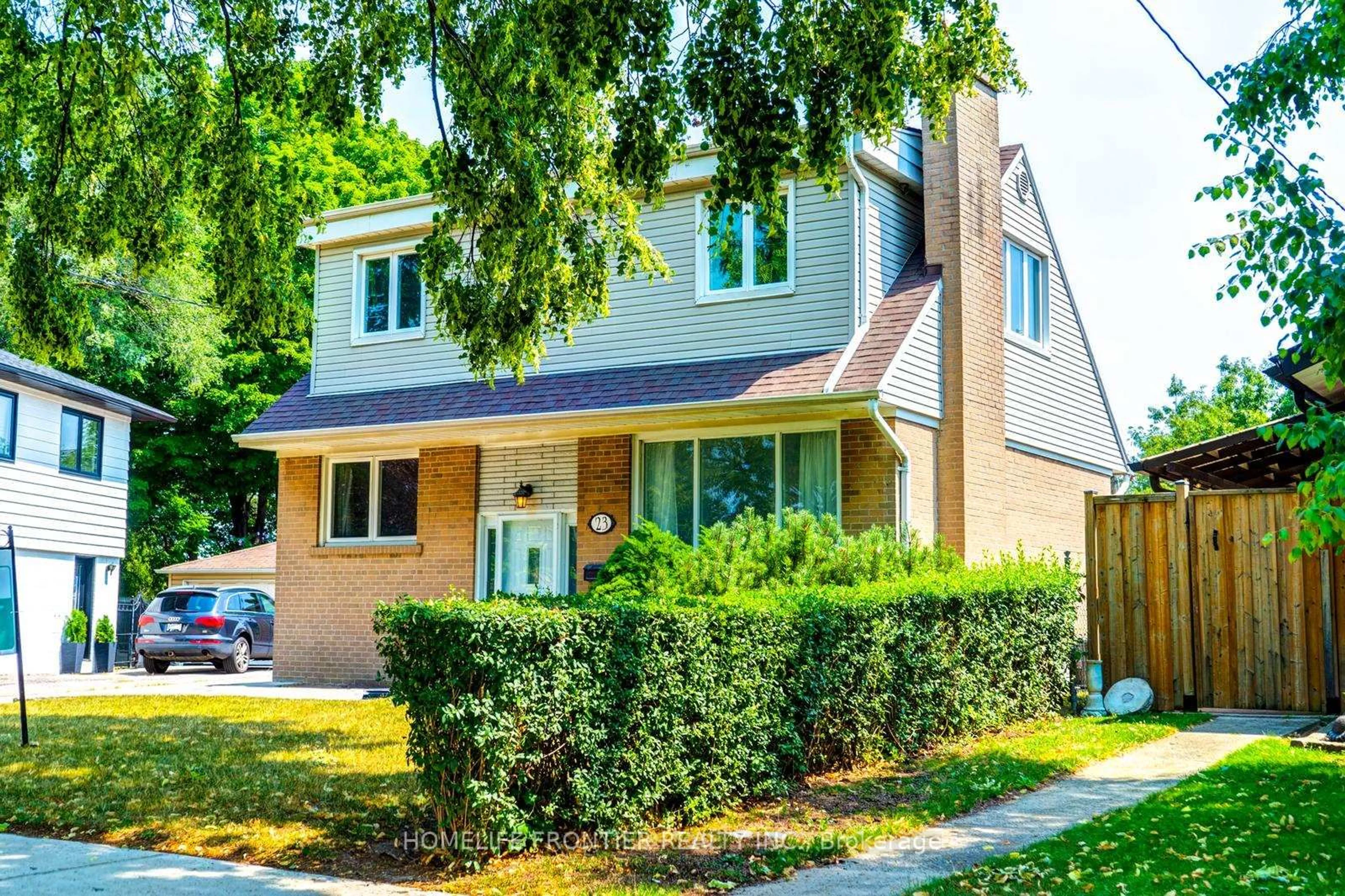 Home with brick exterior material, street for 23 Henley Cres, Toronto Ontario M9W 2W8