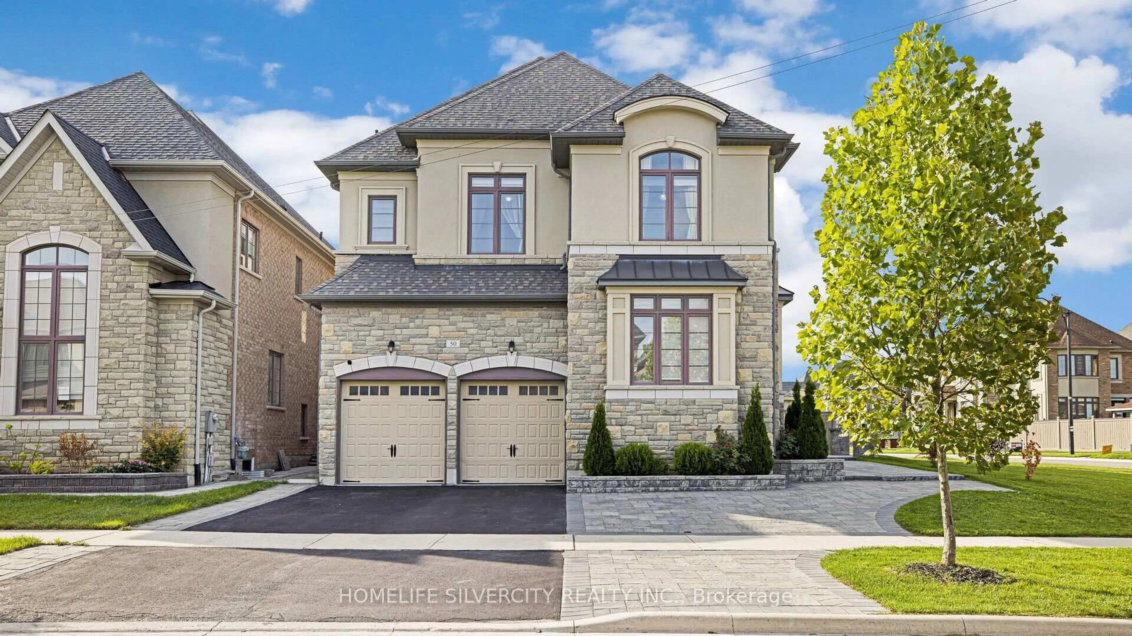 Home with brick exterior material, street for 50 Gordon  Randle Dr, Brampton Ontario L6P 4H3