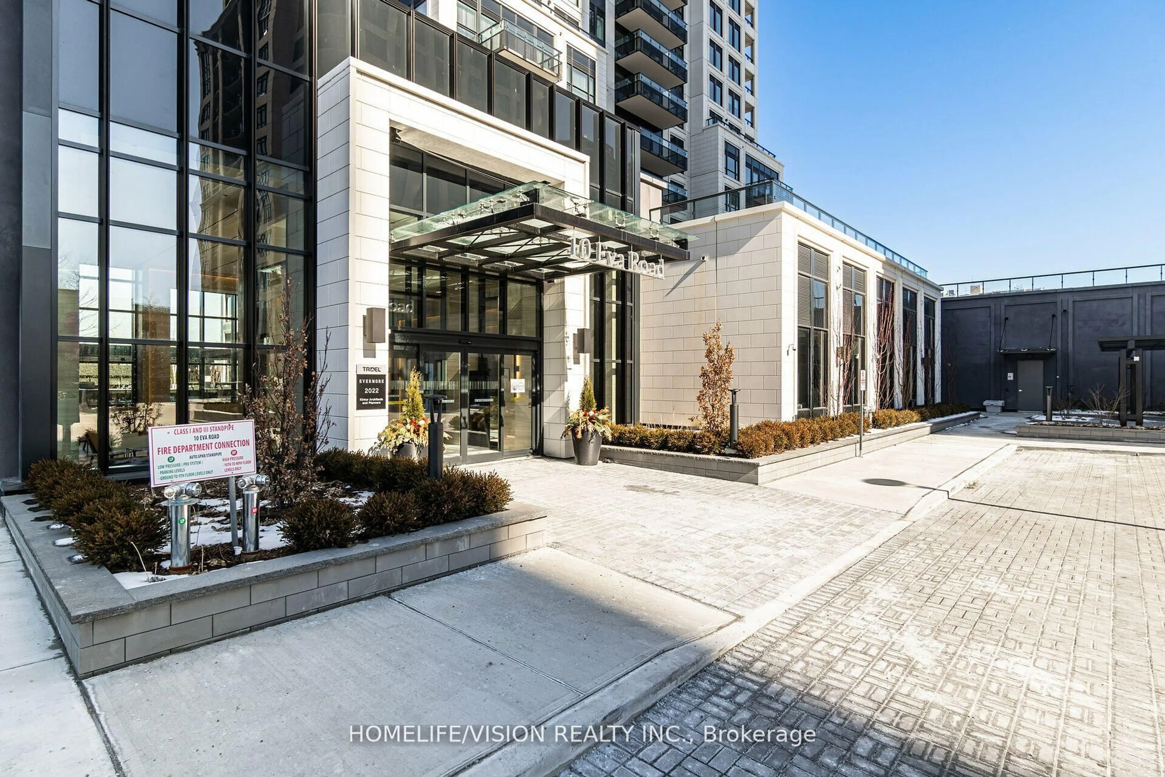 Indoor foyer for 10 EVA Rd #503, Toronto Ontario M9C 0B3