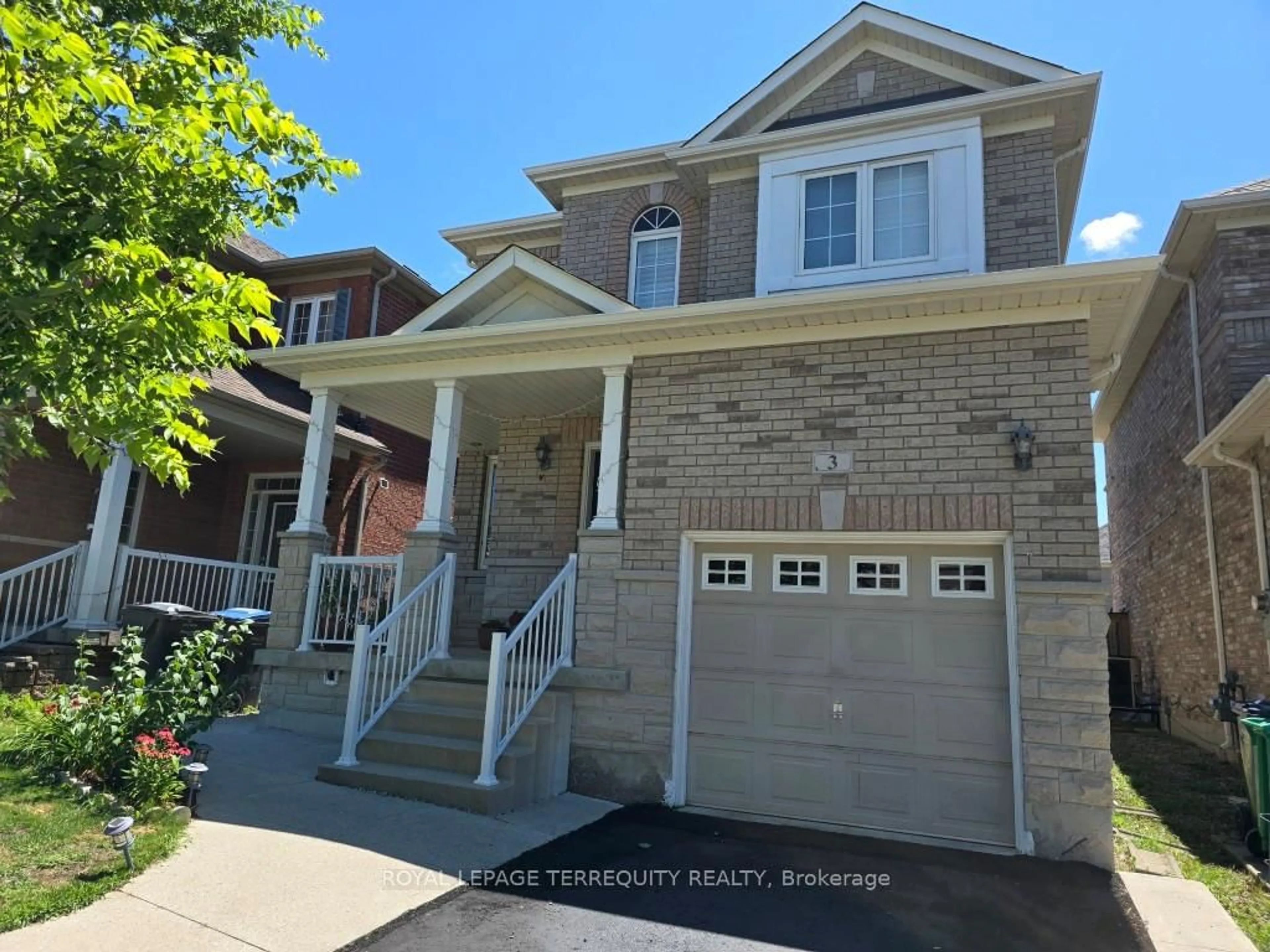 Home with brick exterior material, street for 3 Rainy Dale Rd, Brampton Ontario L6V 4S7