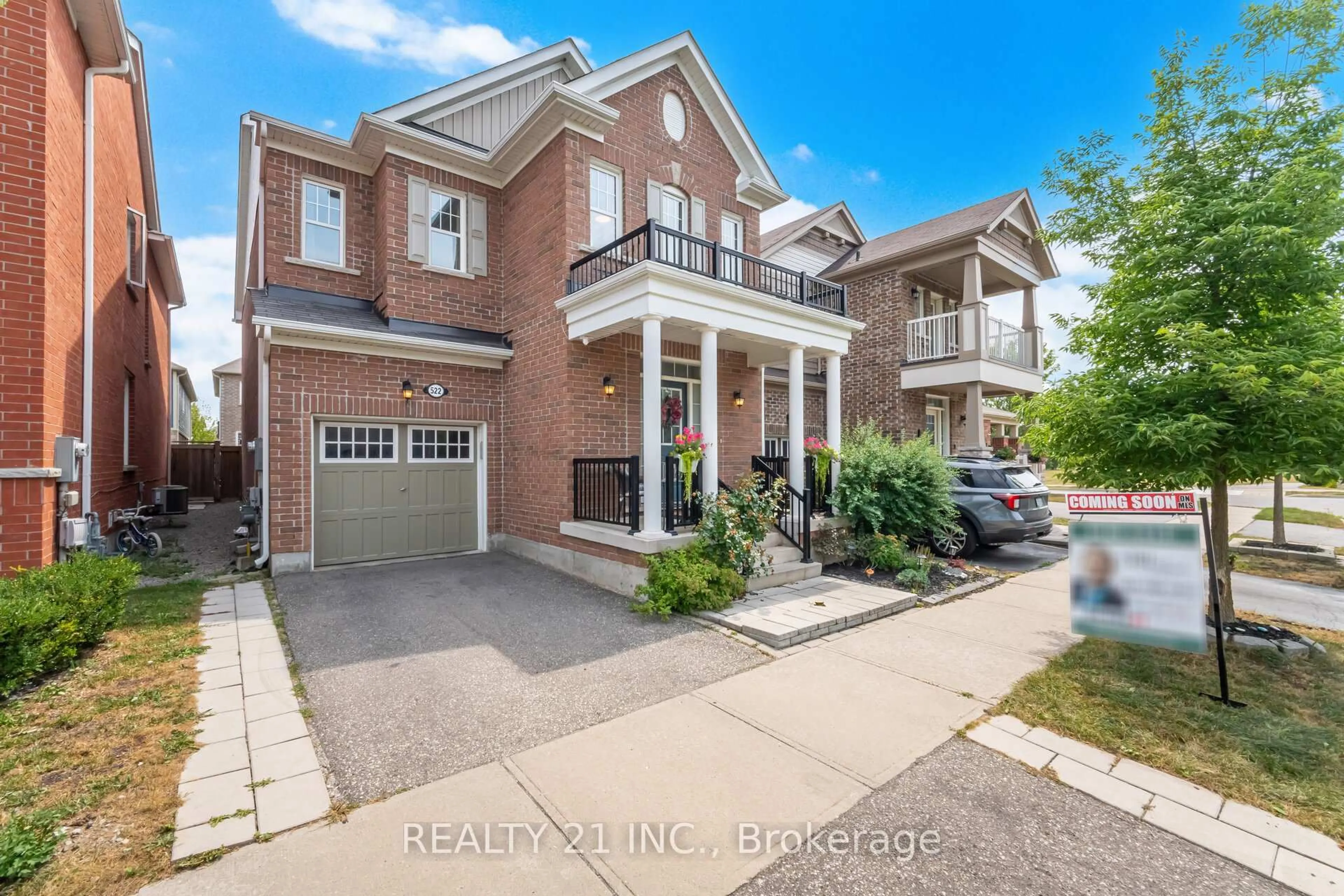 Home with brick exterior material, street for 522 Bartleman Terr, Milton Ontario L9T 9A2