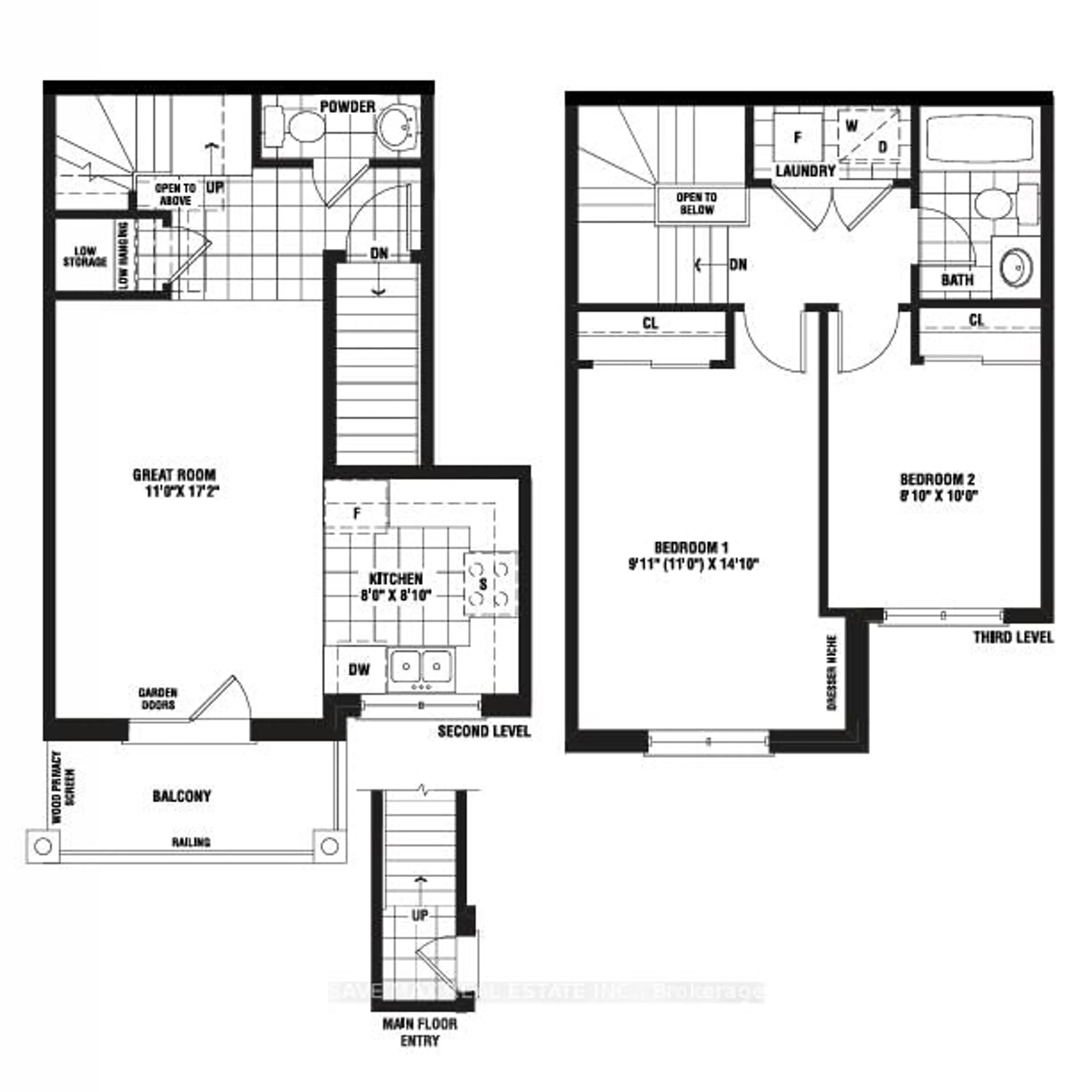 Floor plan for 2476 POST Rd #03, Oakville Ontario L6H 0K1