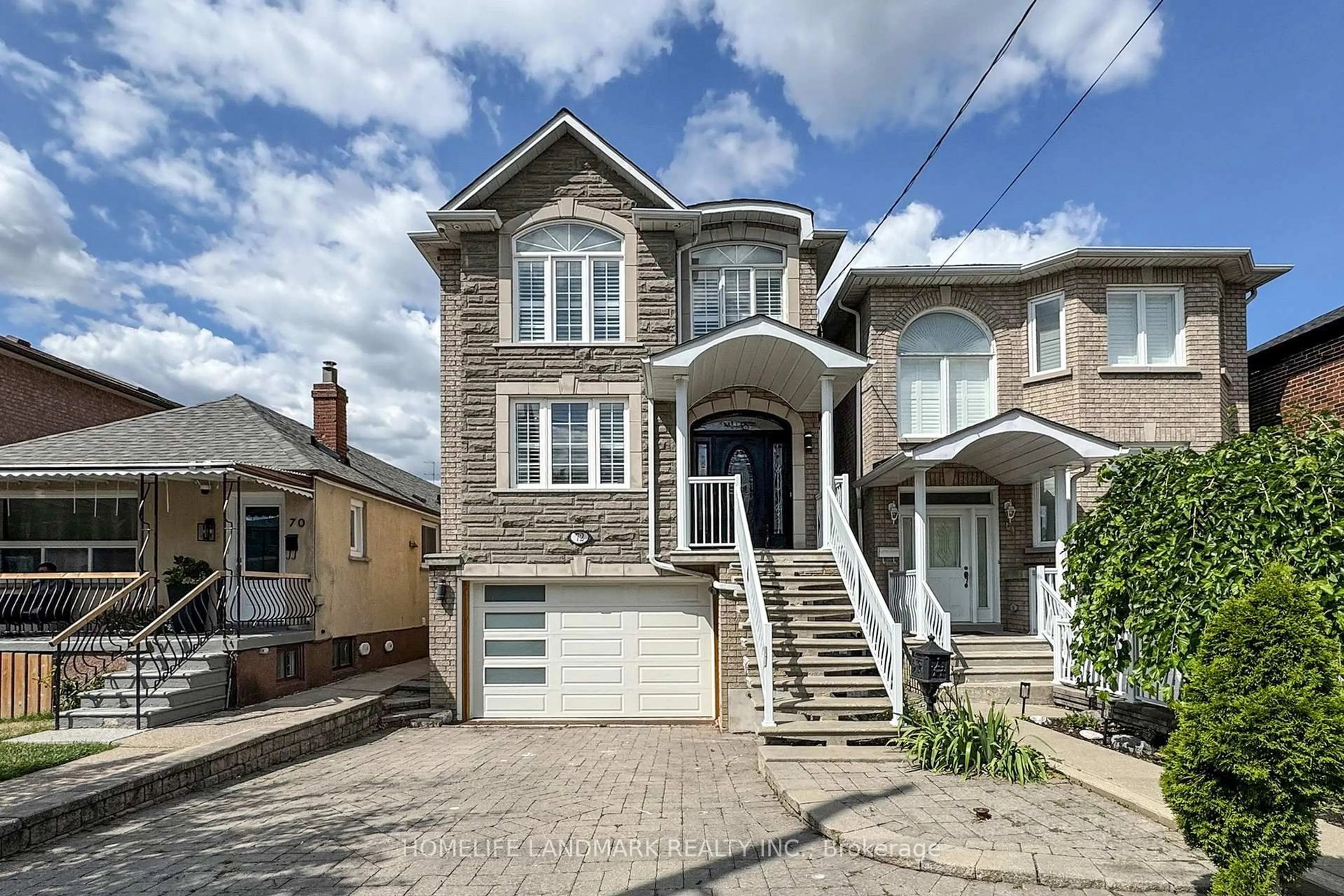Home with brick exterior material, street for 72 Branstone Rd, Toronto Ontario M6E 4E4