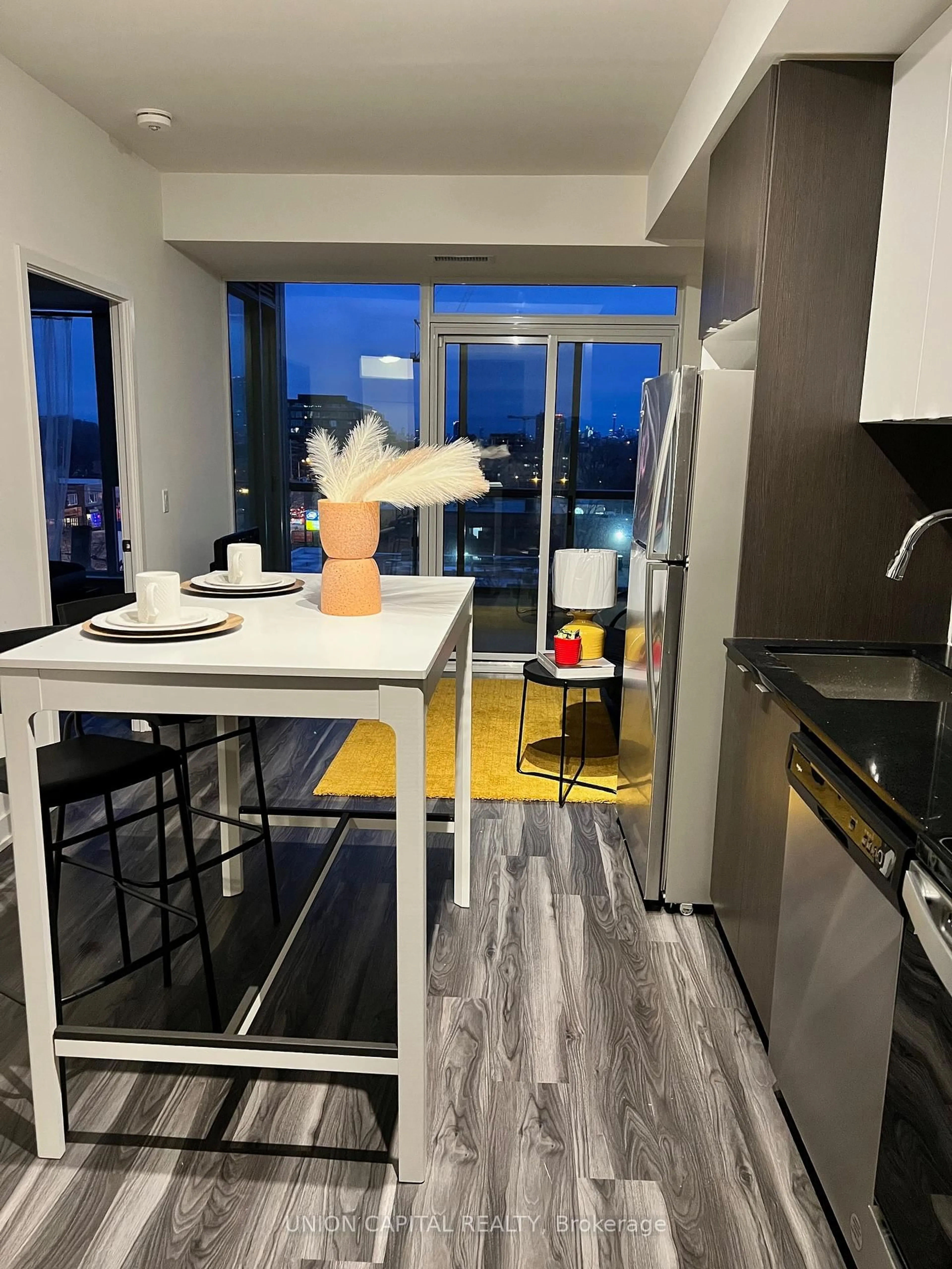 Open concept kitchen, unknown for 859 The Queensway #425, Toronto Ontario M8Z 1N8
