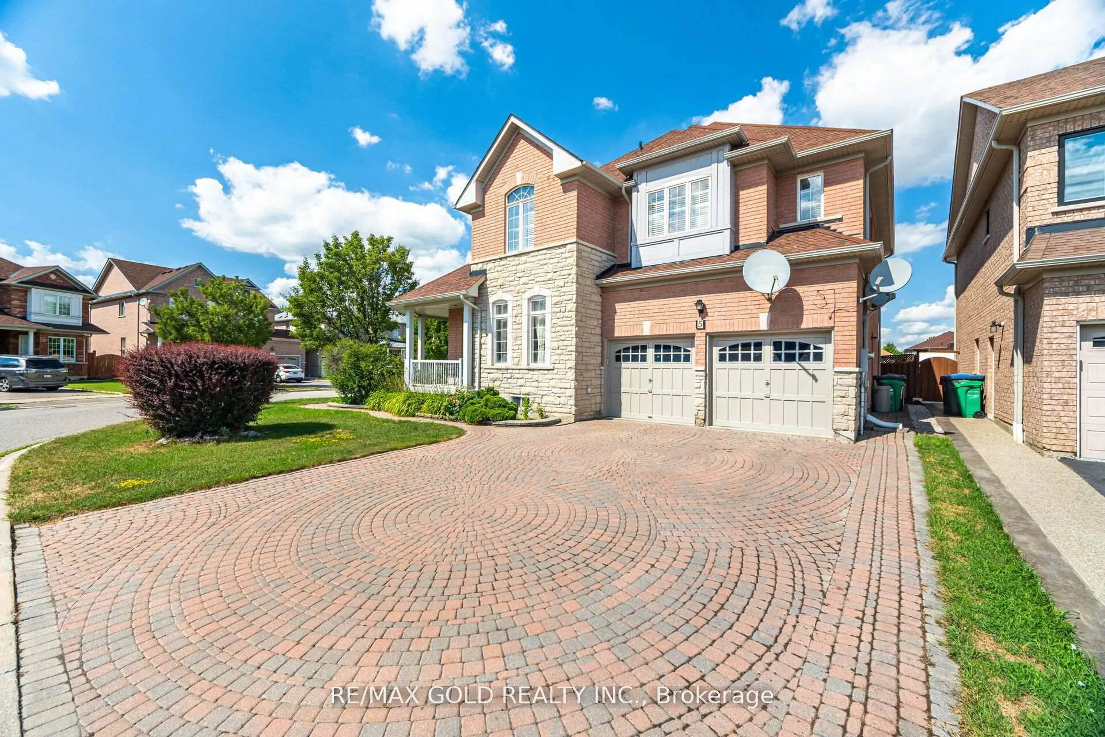 Home with brick exterior material, street for 5 Saddler Ave, Brampton Ontario L6P 2B7