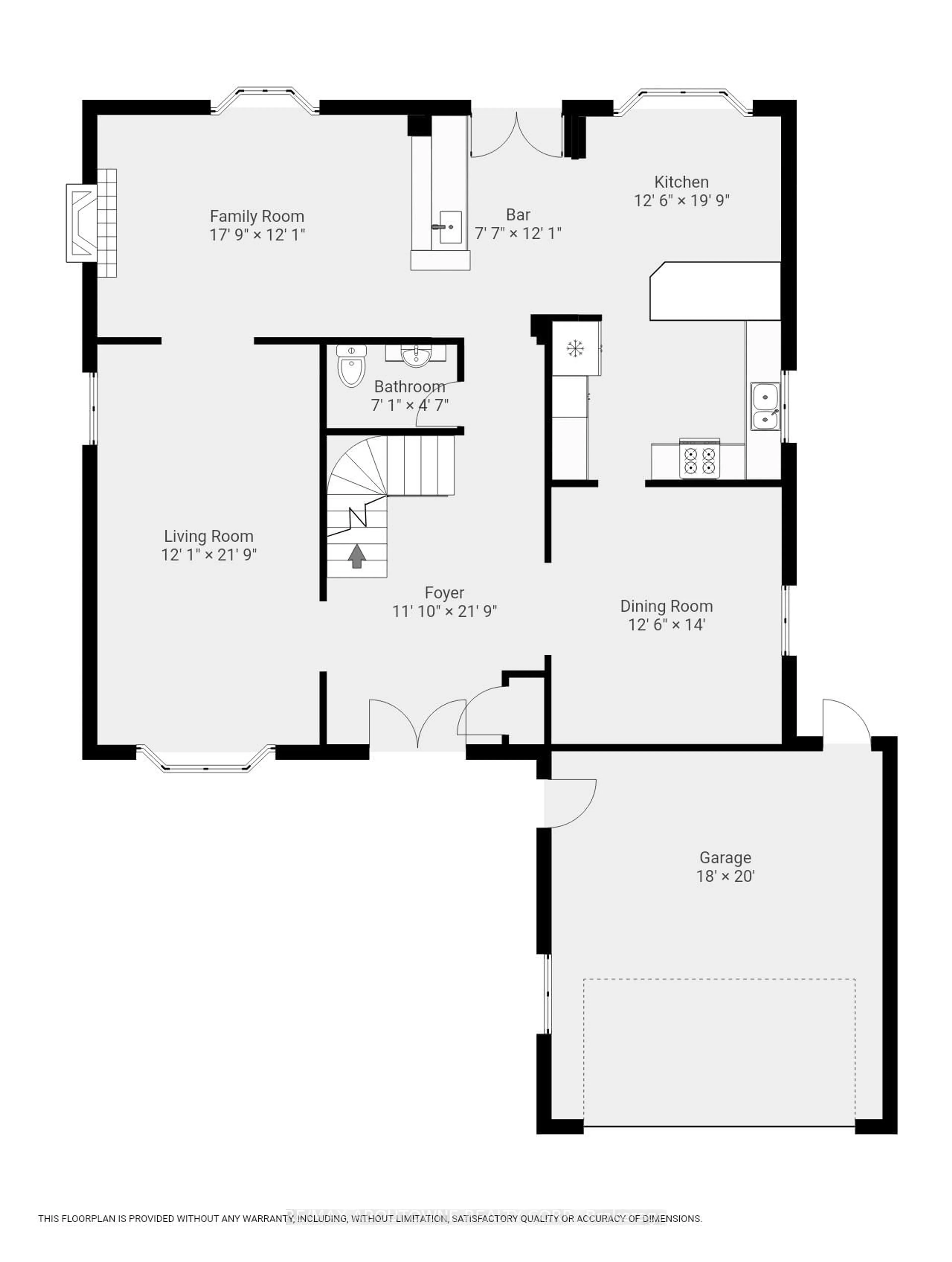 Floor plan for 398 Barclay Cres, Oakville Ontario L6J 6H9