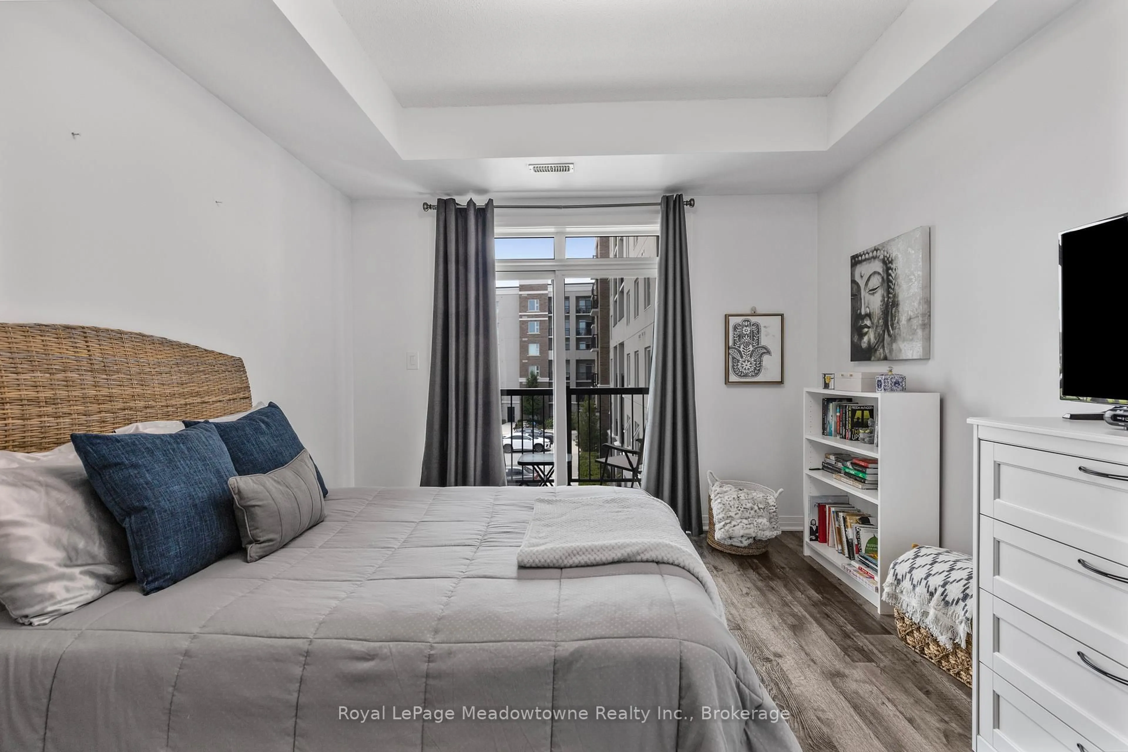 Bedroom with bed, unknown for 610 Farmstead Dr #324, Milton Ontario L9T 8X5