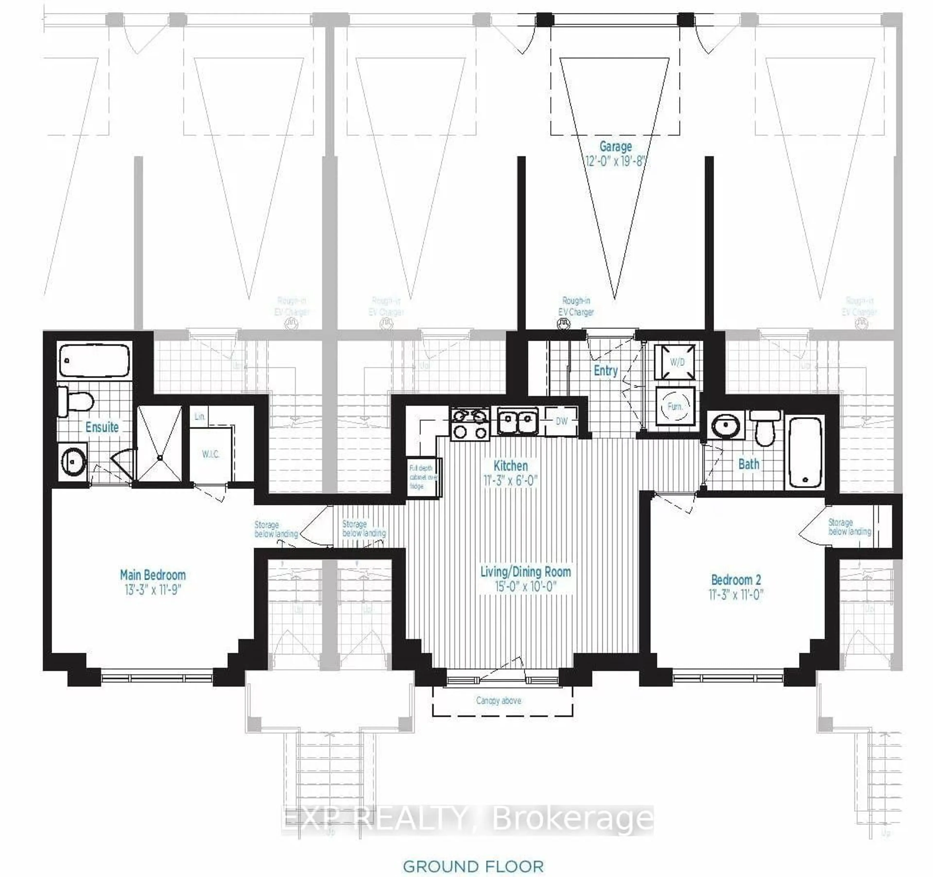 Floor plan for 1 Beckenrose Crt #56, Brampton Ontario L6Y 6G2