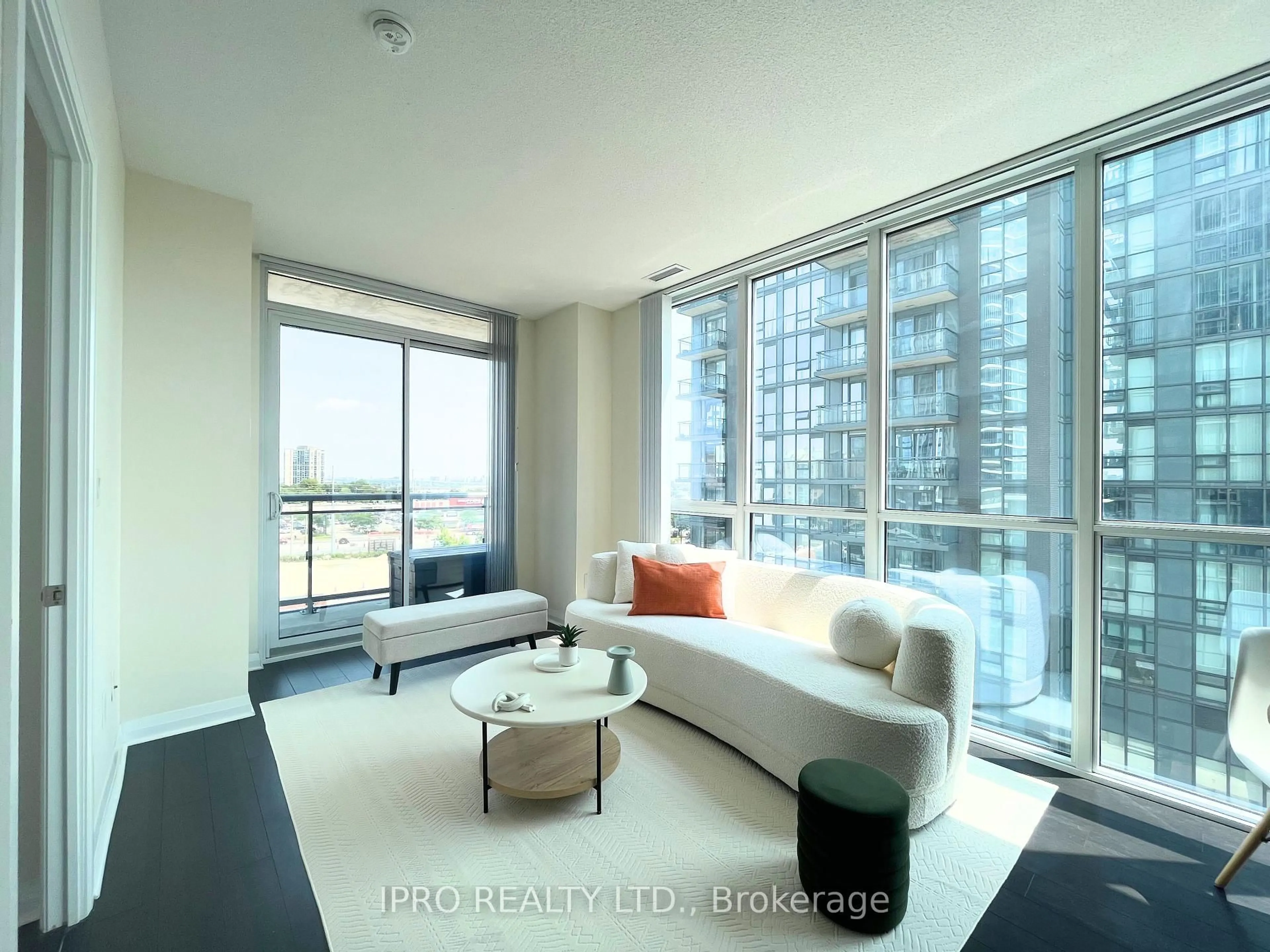Living room with furniture, unknown for 5033 Four Springs Ave #719, Mississauga Ontario L5R 0G6