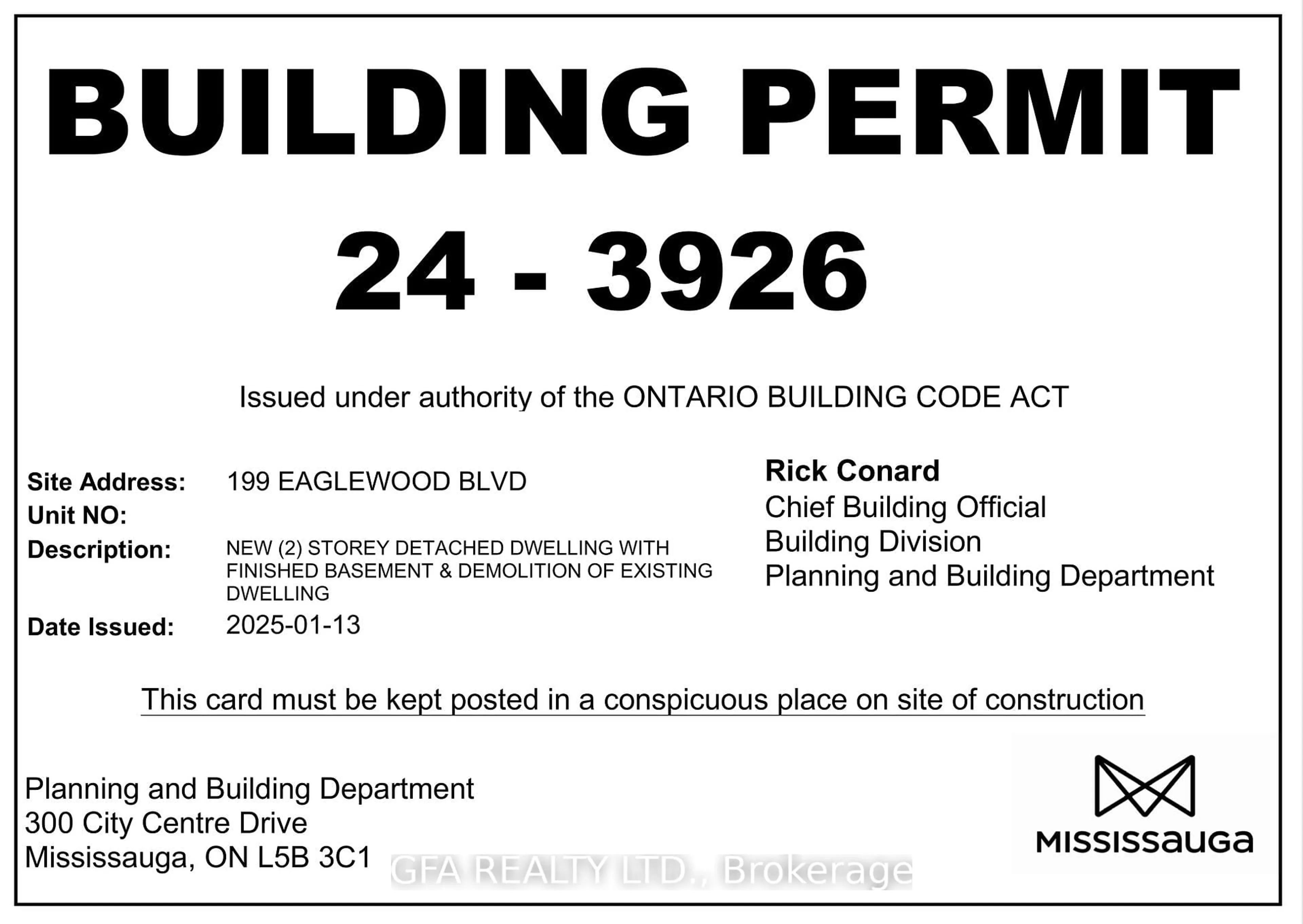 Unknown for 199 Eaglewood Blvd, Mississauga Ontario L5G 1V9