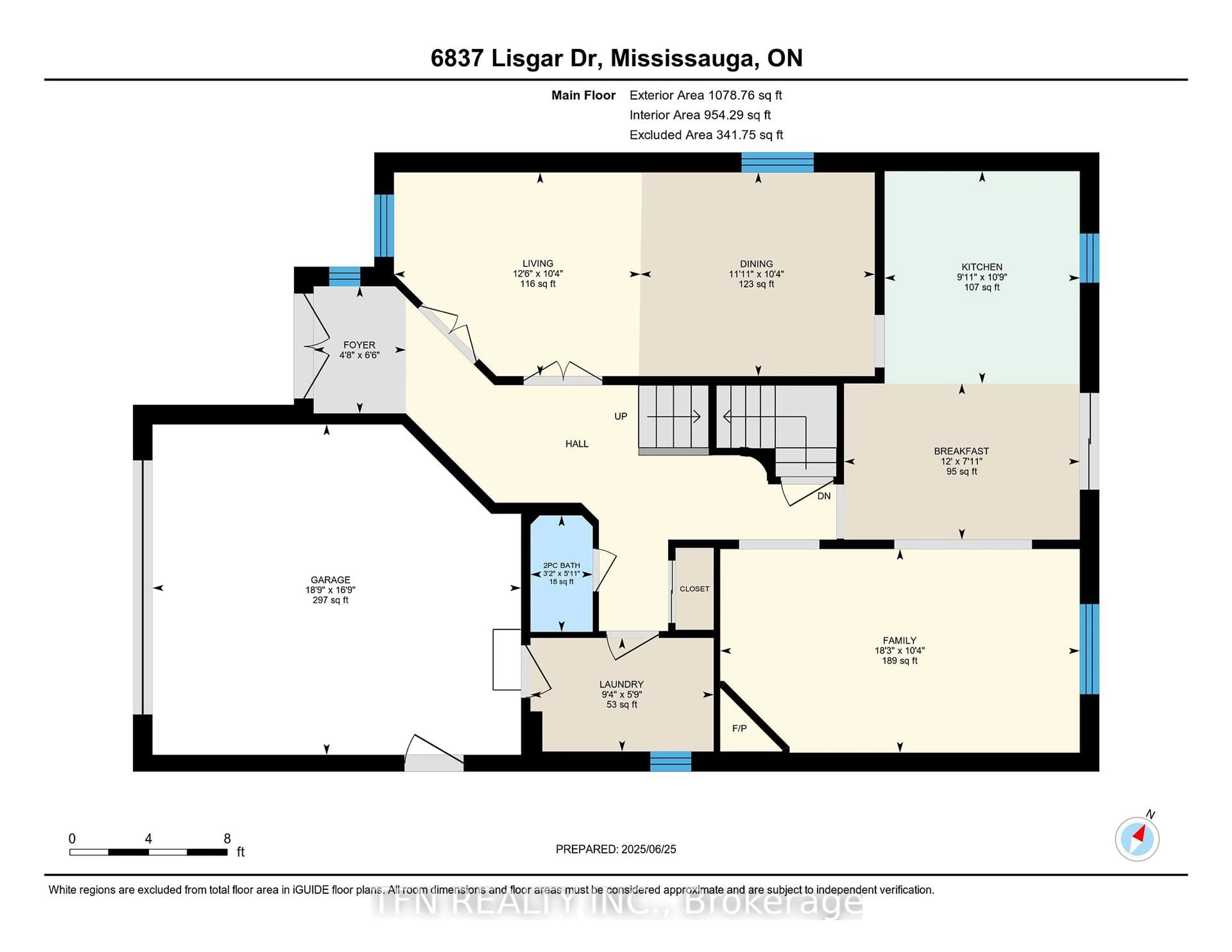 Floor plan for 6837 Lisgar Dr, Mississauga Ontario L5N 6V1