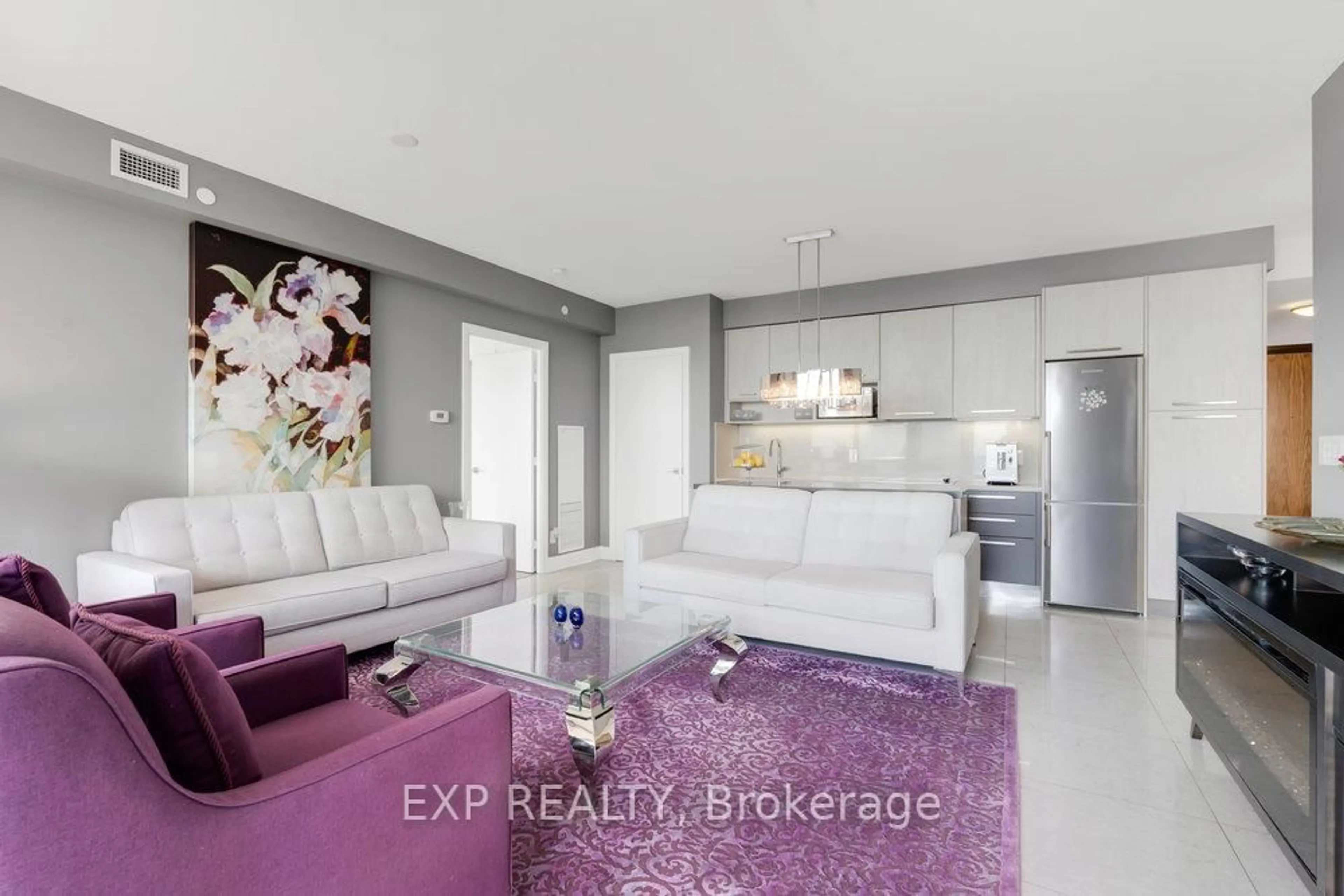 Living room with furniture, unknown for 36 Park Lawn Rd #4003, Toronto Ontario M8V 0E5