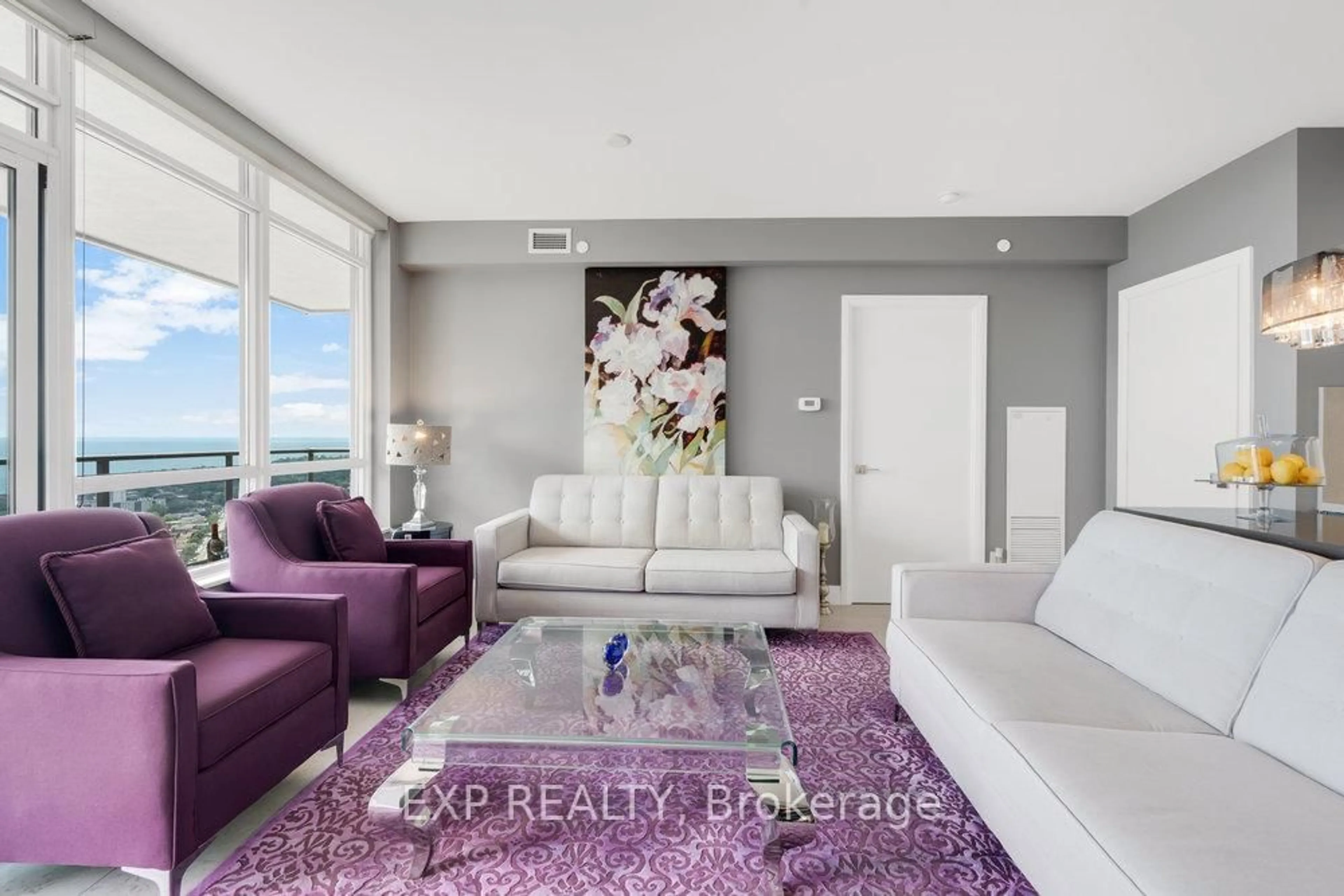 Living room with furniture, unknown for 36 Park Lawn Rd #4003, Toronto Ontario M8V 0E5
