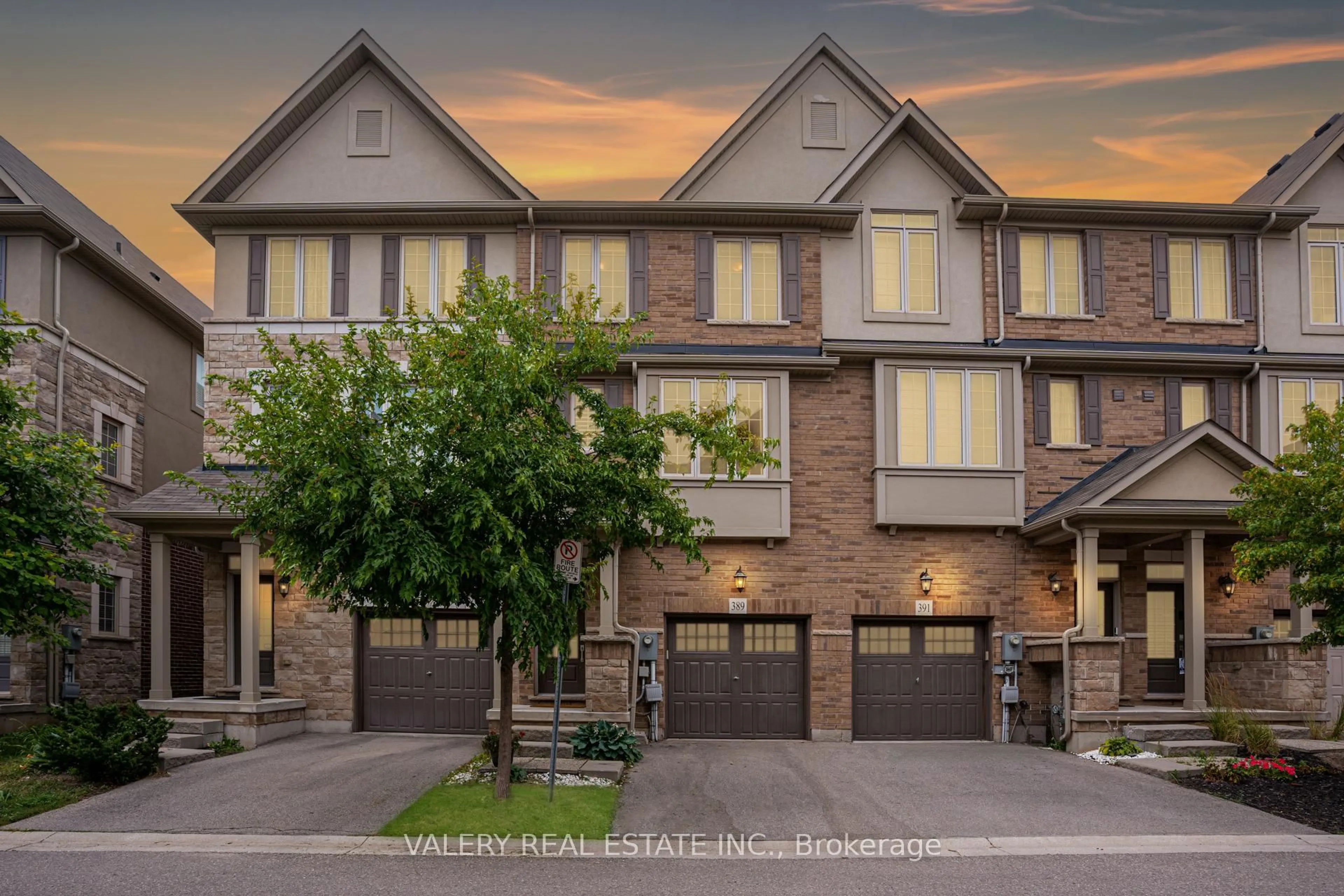 Home with brick exterior material, street for 389 Hardwick common Dr, Oakville Ontario L6H 0P7