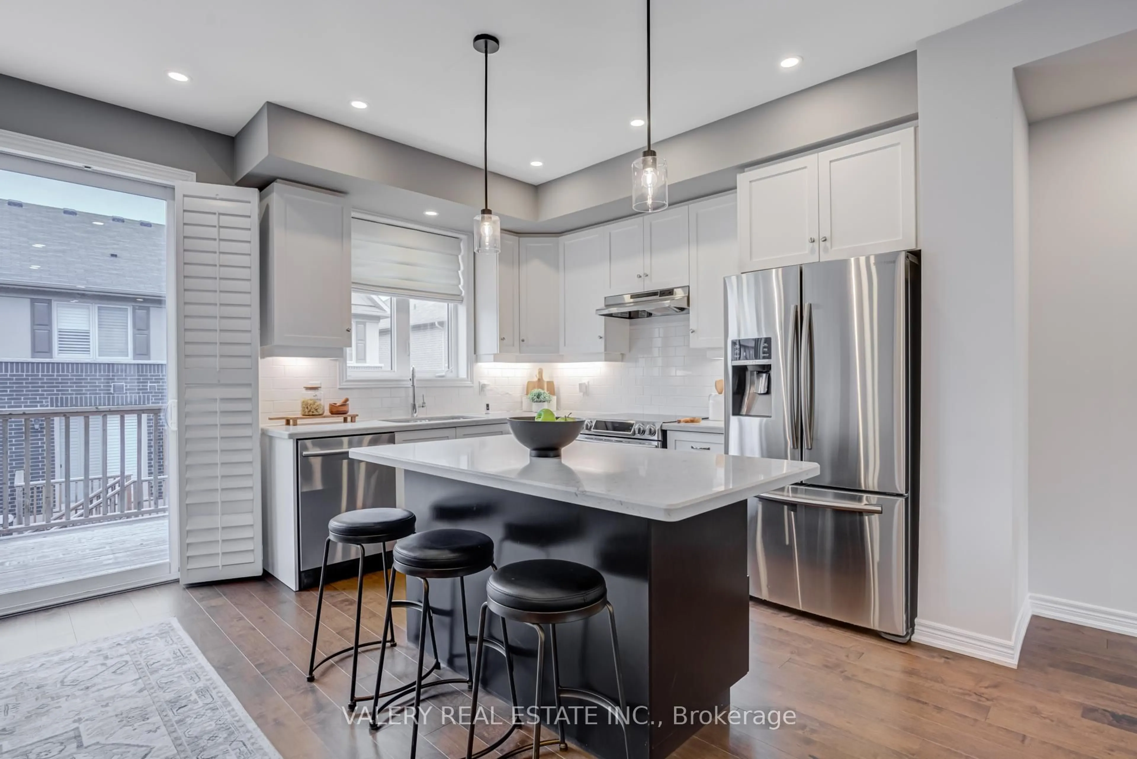 Contemporary kitchen, ceramic/tile floor for 389 Hardwick common Dr, Oakville Ontario L6H 0P7