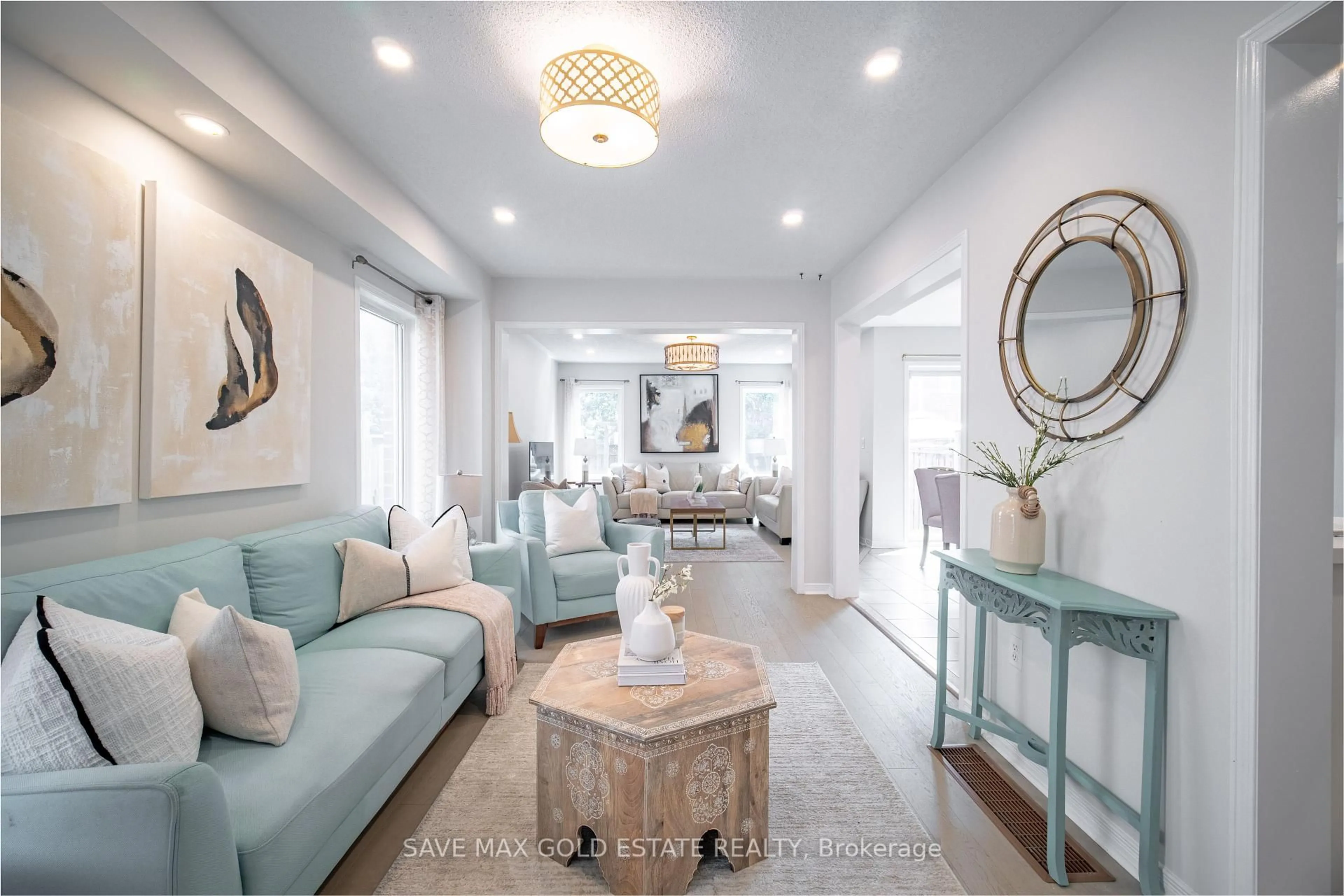 Living room with furniture, ceramic/tile floor for 4830 Verdi St, Burlington Ontario L7M 0H7