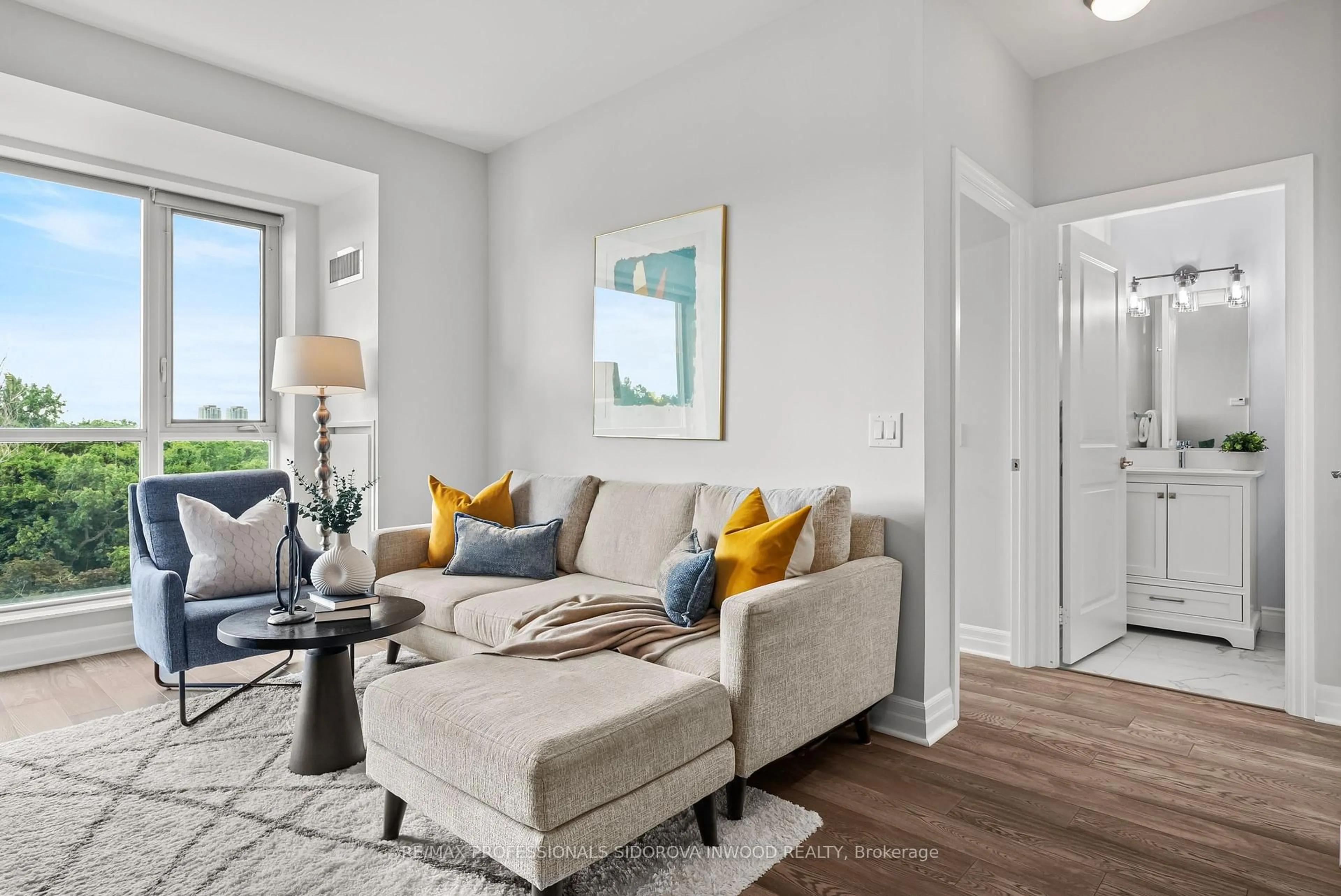 Living room with furniture, unknown for 20 Gothic Ave #414, Toronto Ontario M6P 1T5