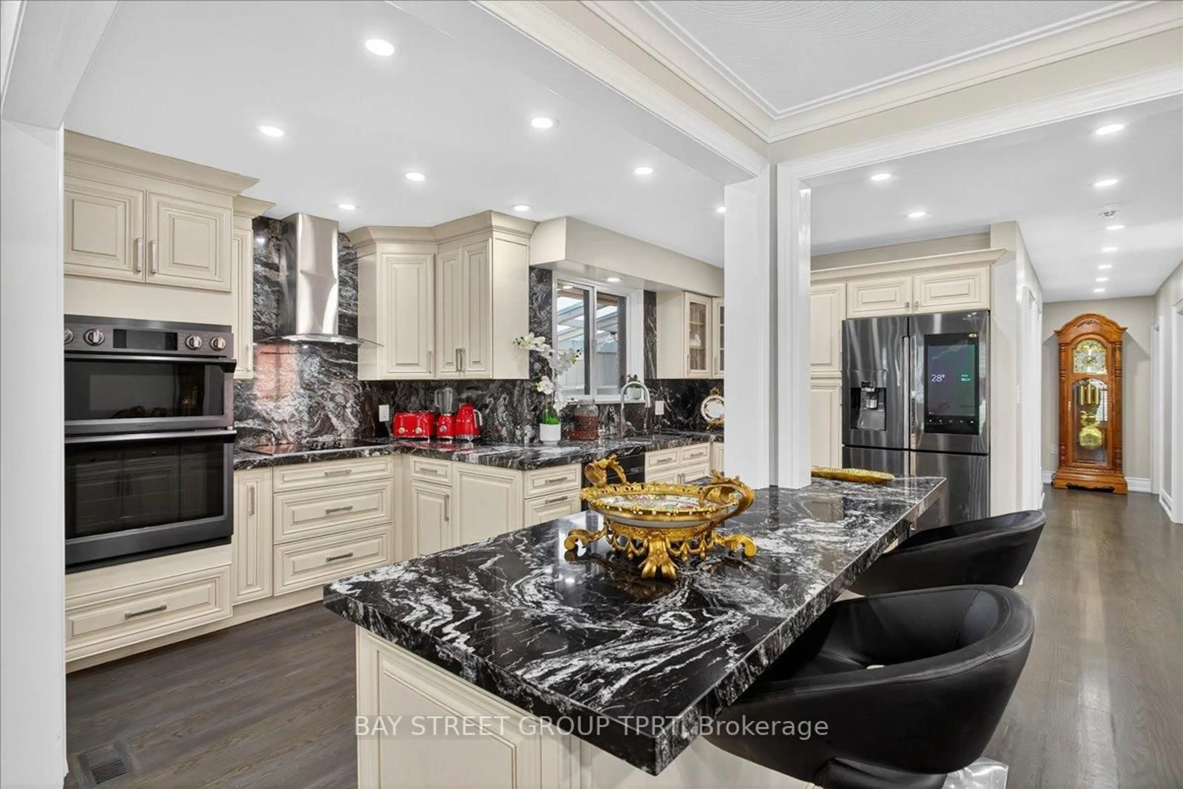 Contemporary kitchen, ceramic/tile floor for 6 Evernby Blvd, Toronto Ontario M9R 3G8