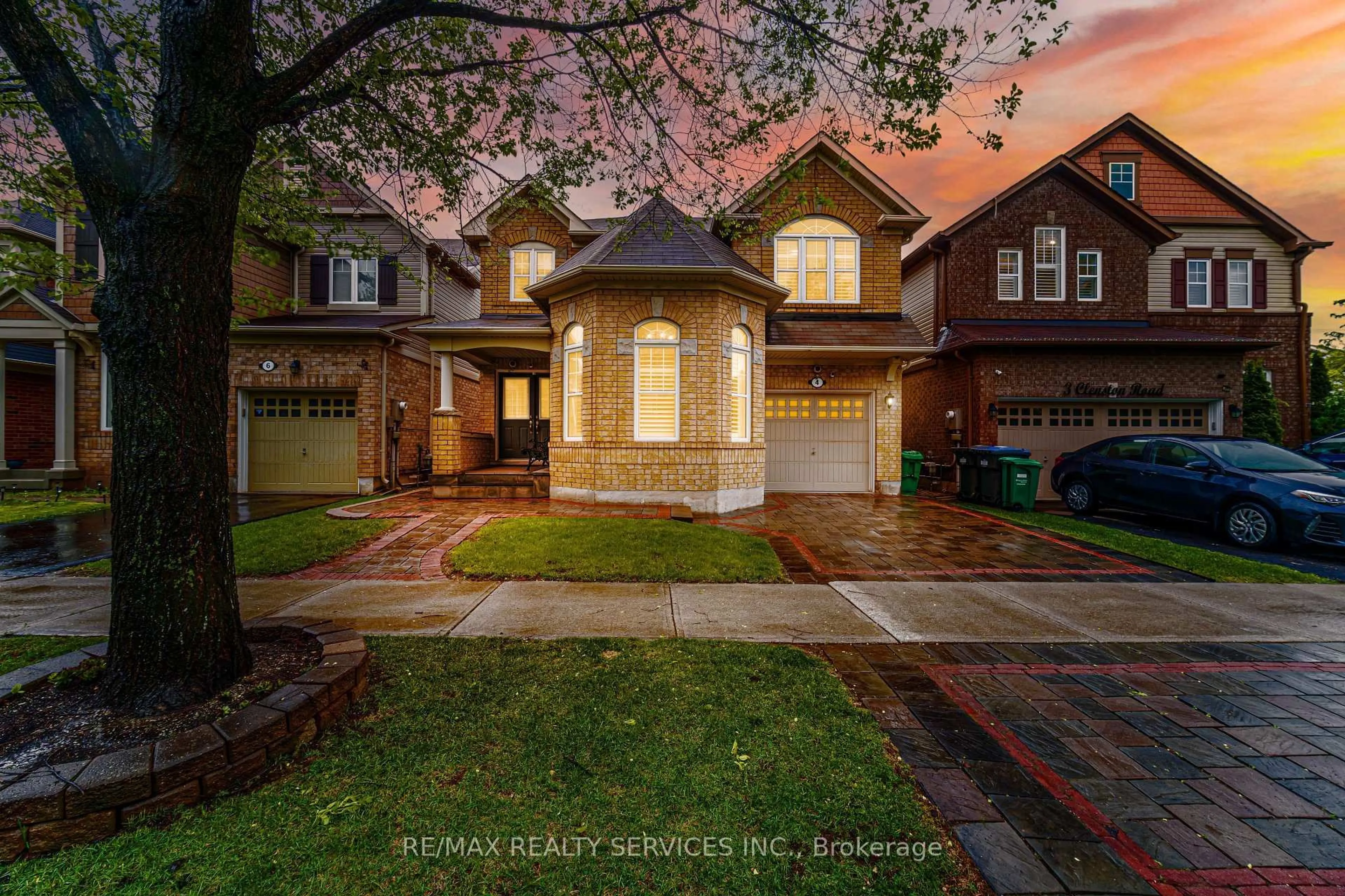 Home with brick exterior material, street for 4 Klemscott Rd, Brampton Ontario L7A 0P6