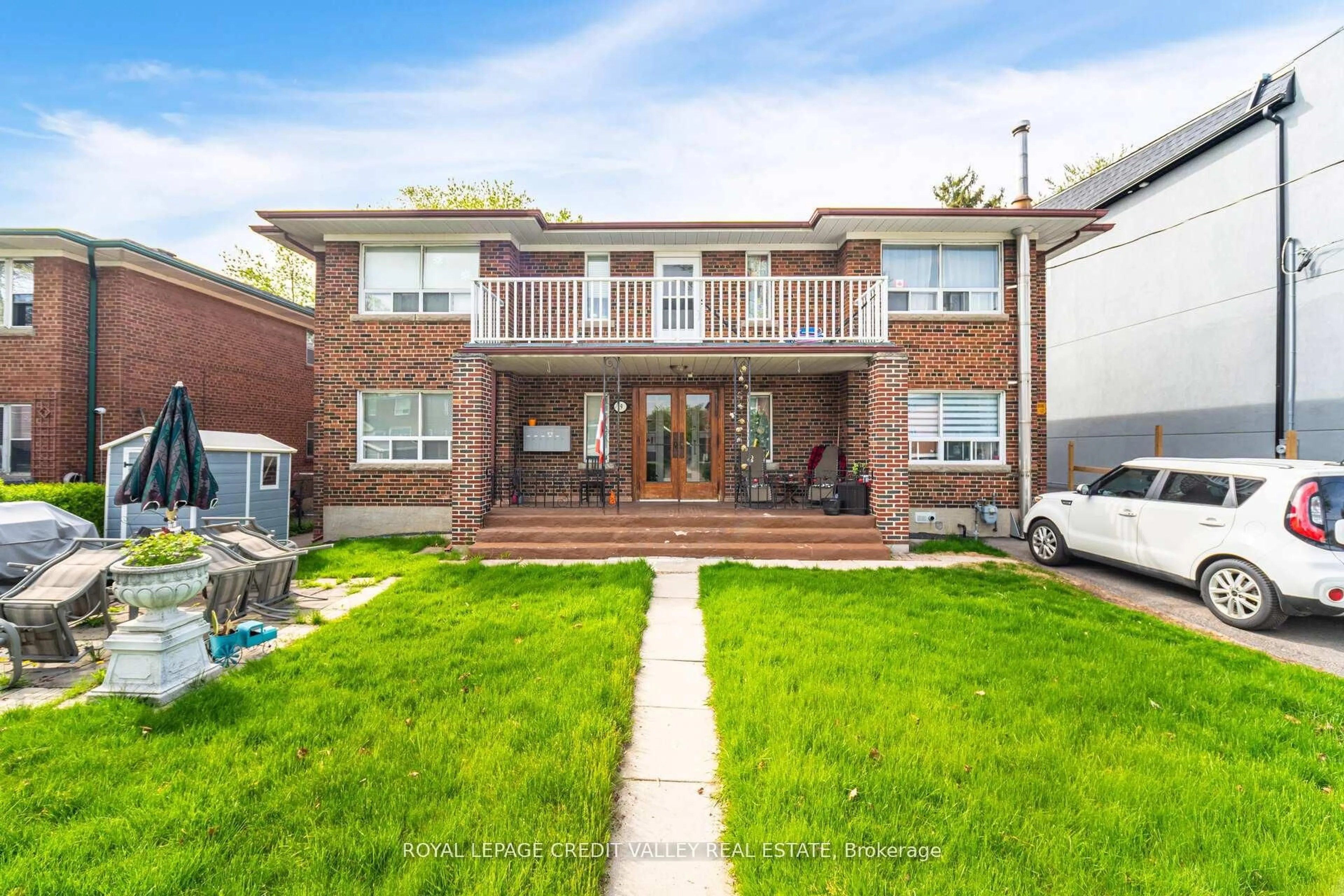 Home with brick exterior material, street for 19 Roseland Dr, Toronto Ontario M8W 1Y3