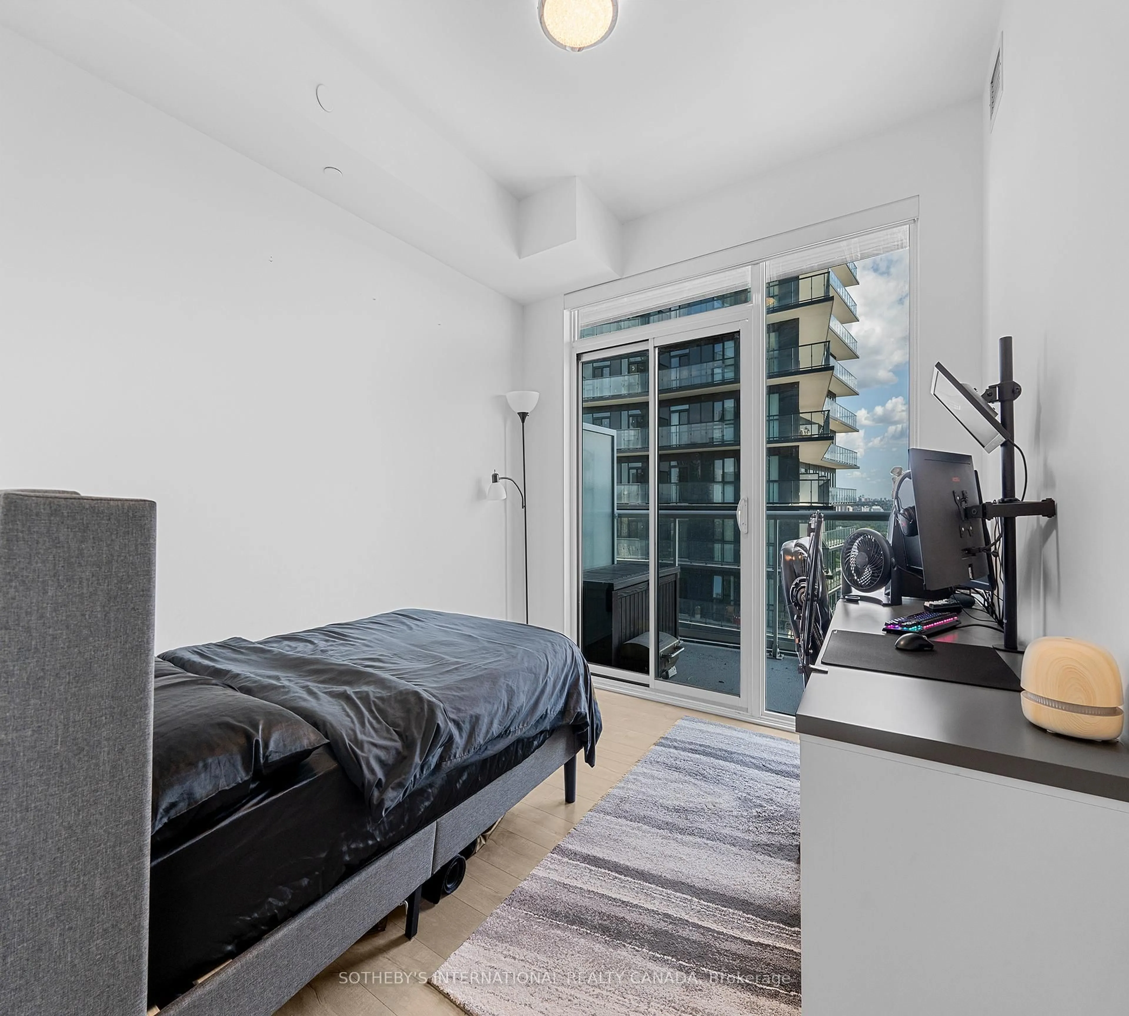 Bedroom with bed, unknown for 56 Annie Craig Dr #3401, Toronto Ontario M8V 0C8