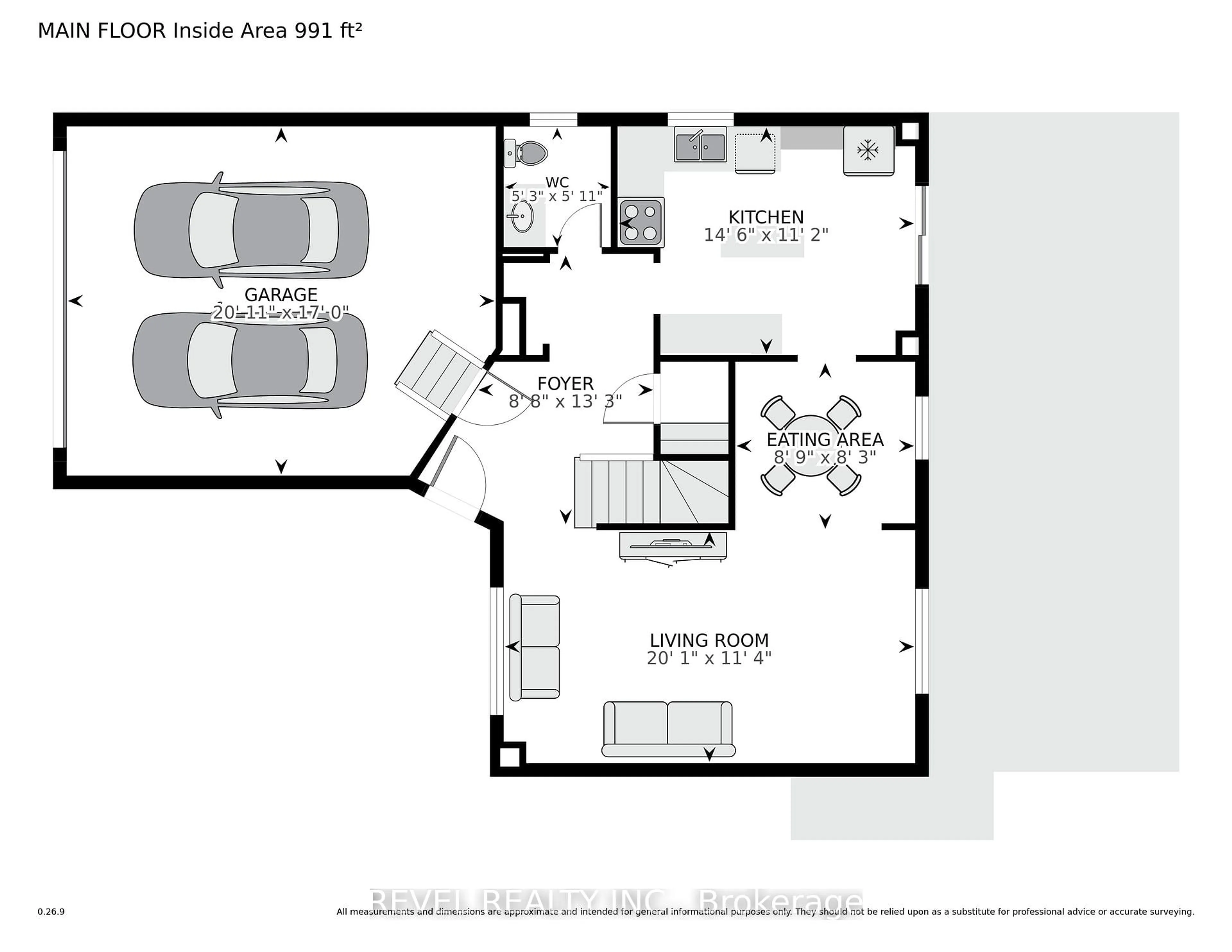 Floor plan for 336 Lisa Marie Dr, Orangeville Ontario L9W 4M4