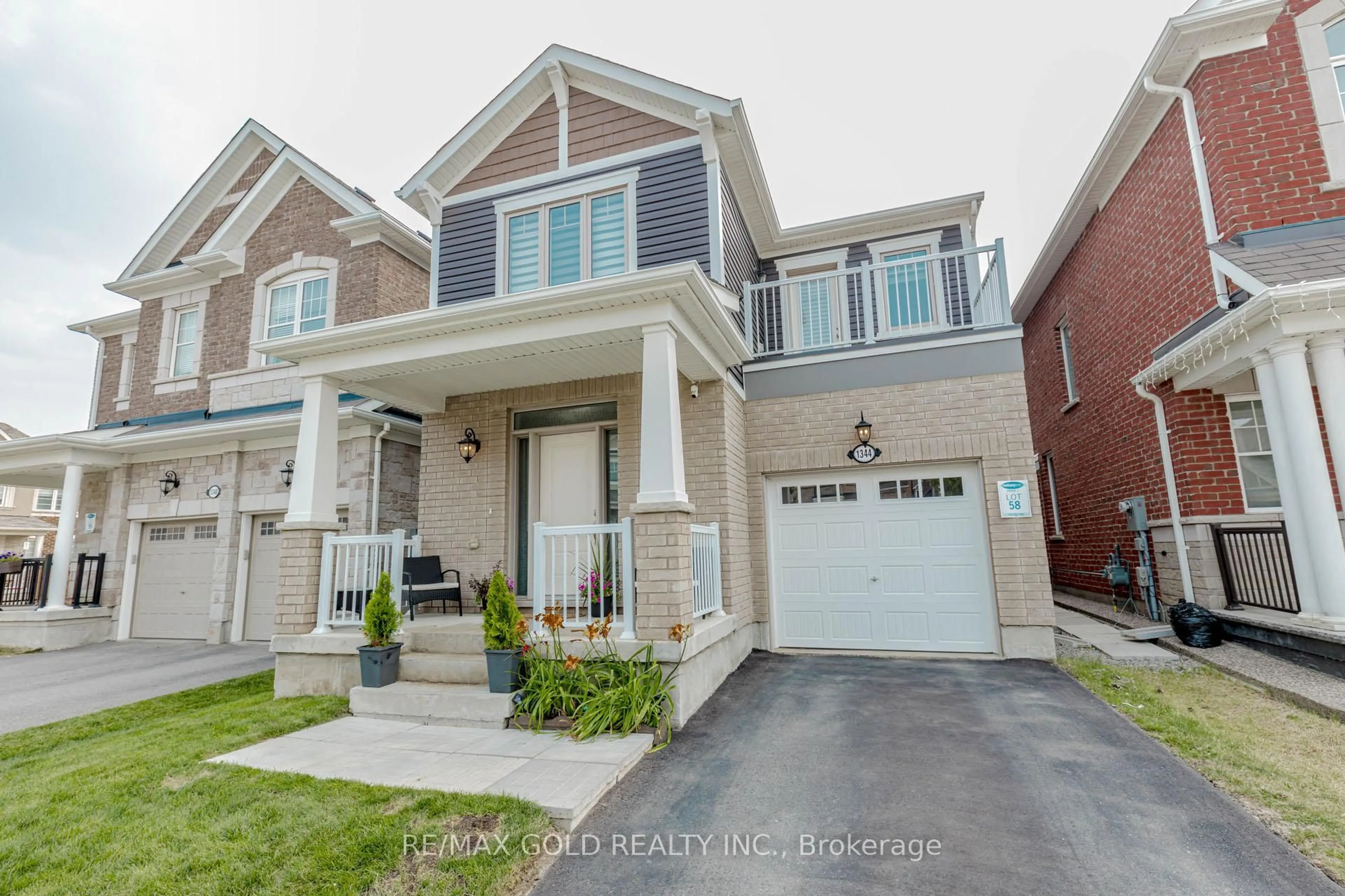 Home with brick exterior material, street for 1344 ROSE Way, Milton Ontario L9E 1M5