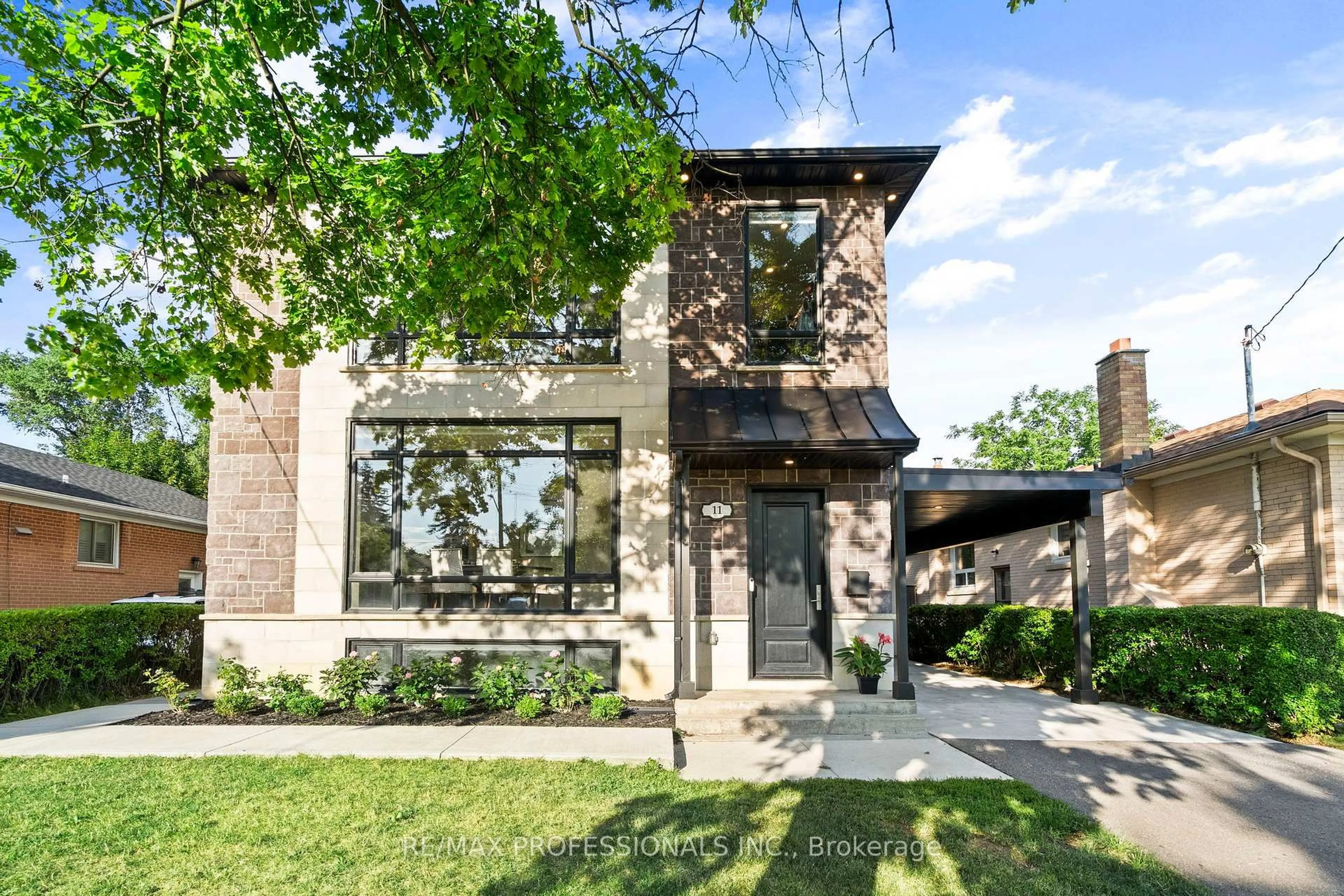 Home with brick exterior material, street for 11 Odessa Ave, Toronto Ontario M9C 4J7
