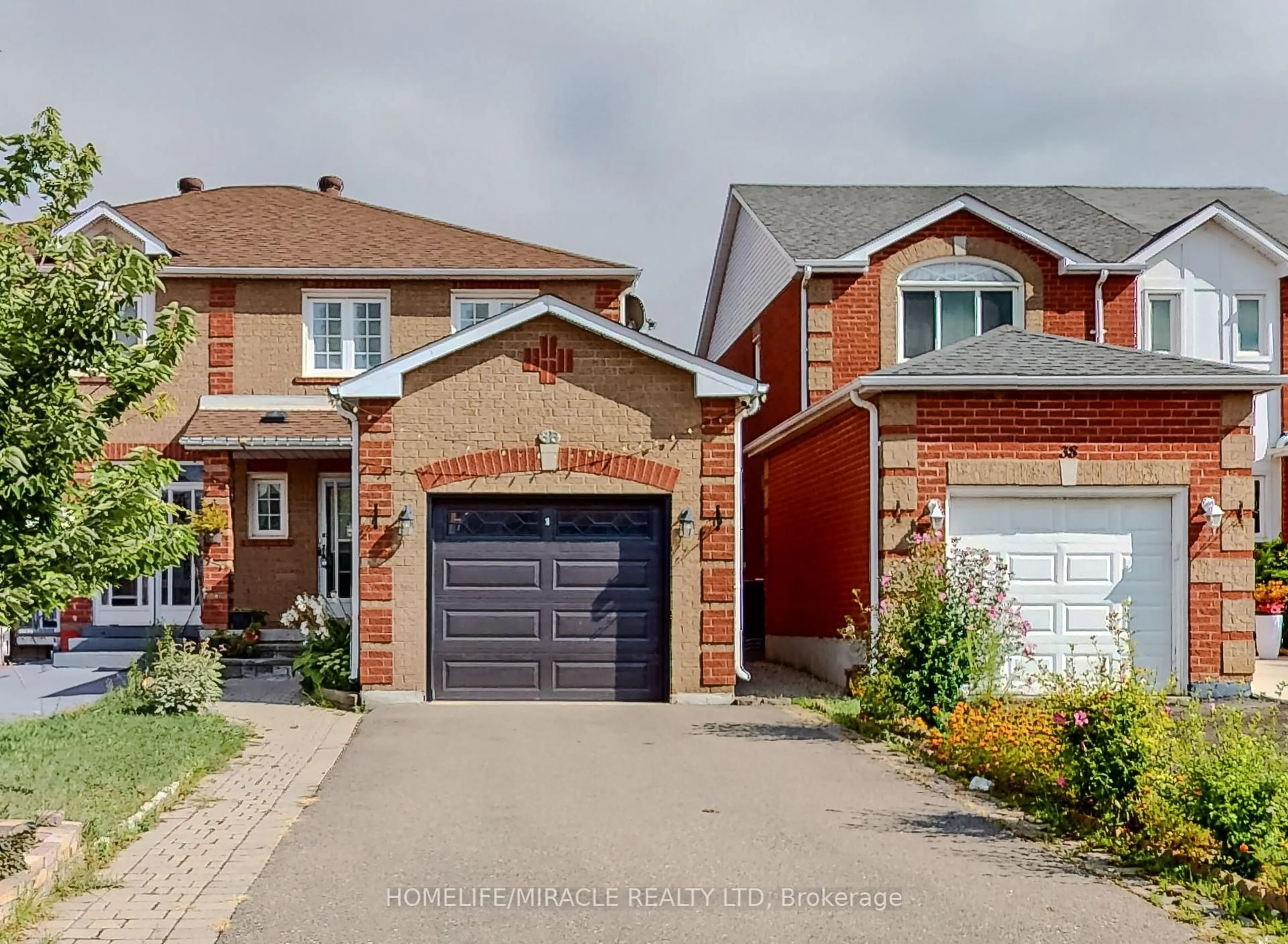 Home with brick exterior material, street for 36 Mannel Cres, Brampton Ontario L6Y 5E2